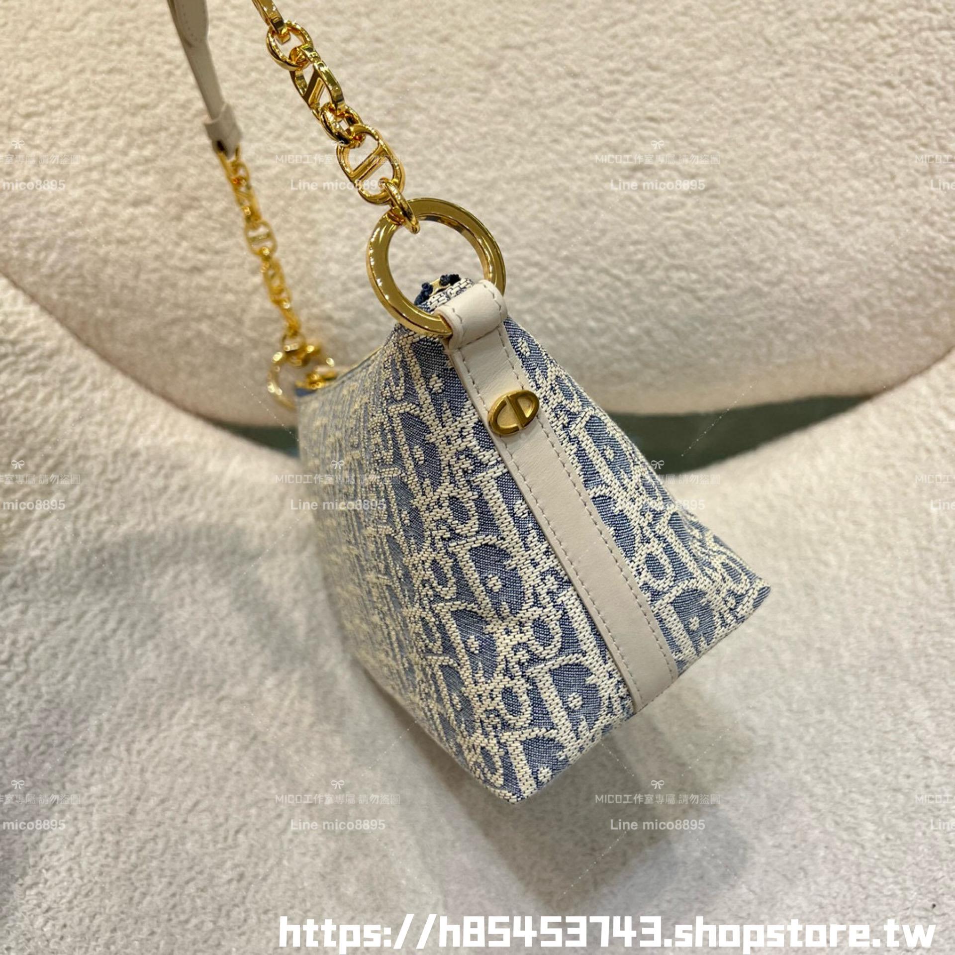 DIOR 季節限定色 酒椰草 Hobo鏈條手袋 腋下包/肩背包/飯盒包 28cm