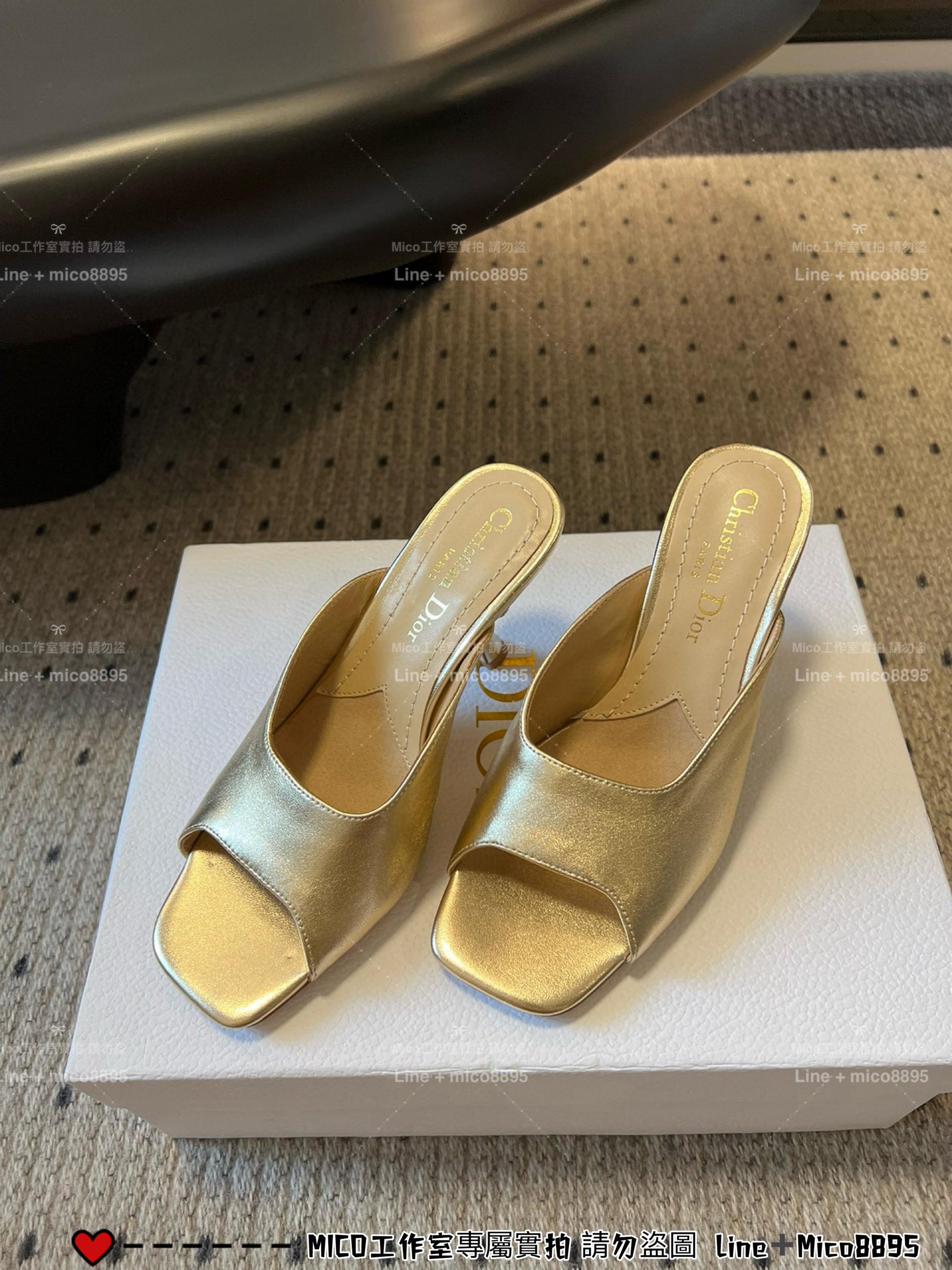 Dior 25s 珍珠跟 魚嘴高跟涼鞋 魚口鞋 35-40 跟高6.5cm