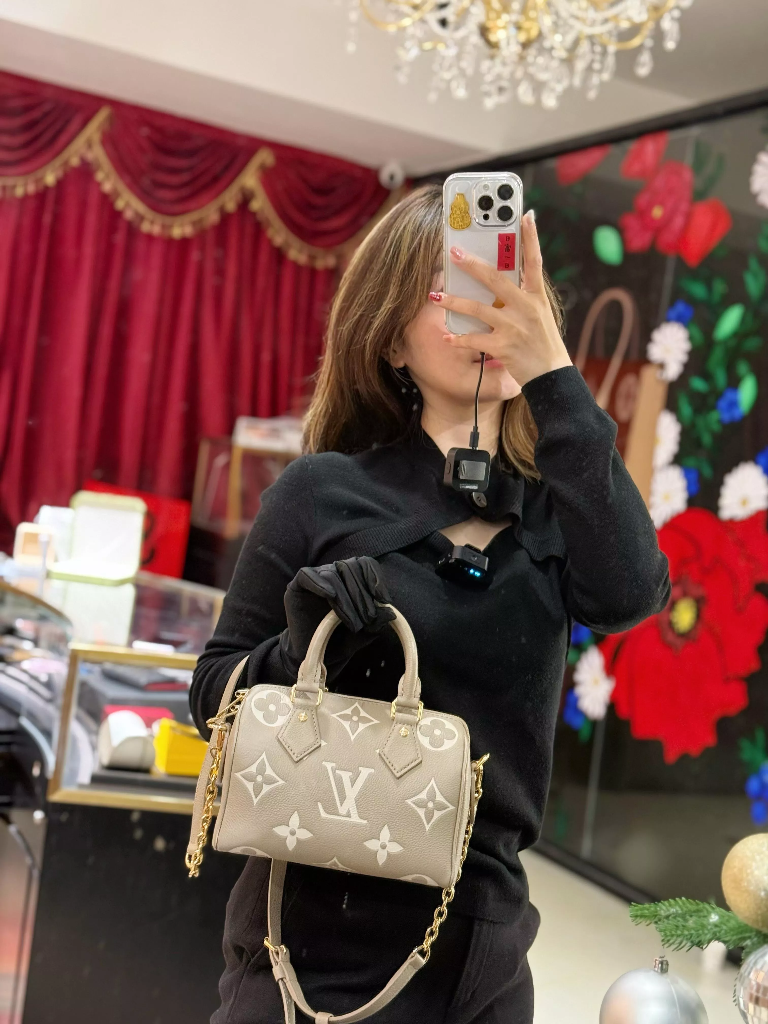 LV 鏈條款枕頭包 SPEEDY BANDOULIÈRE 20 手袋 M46575