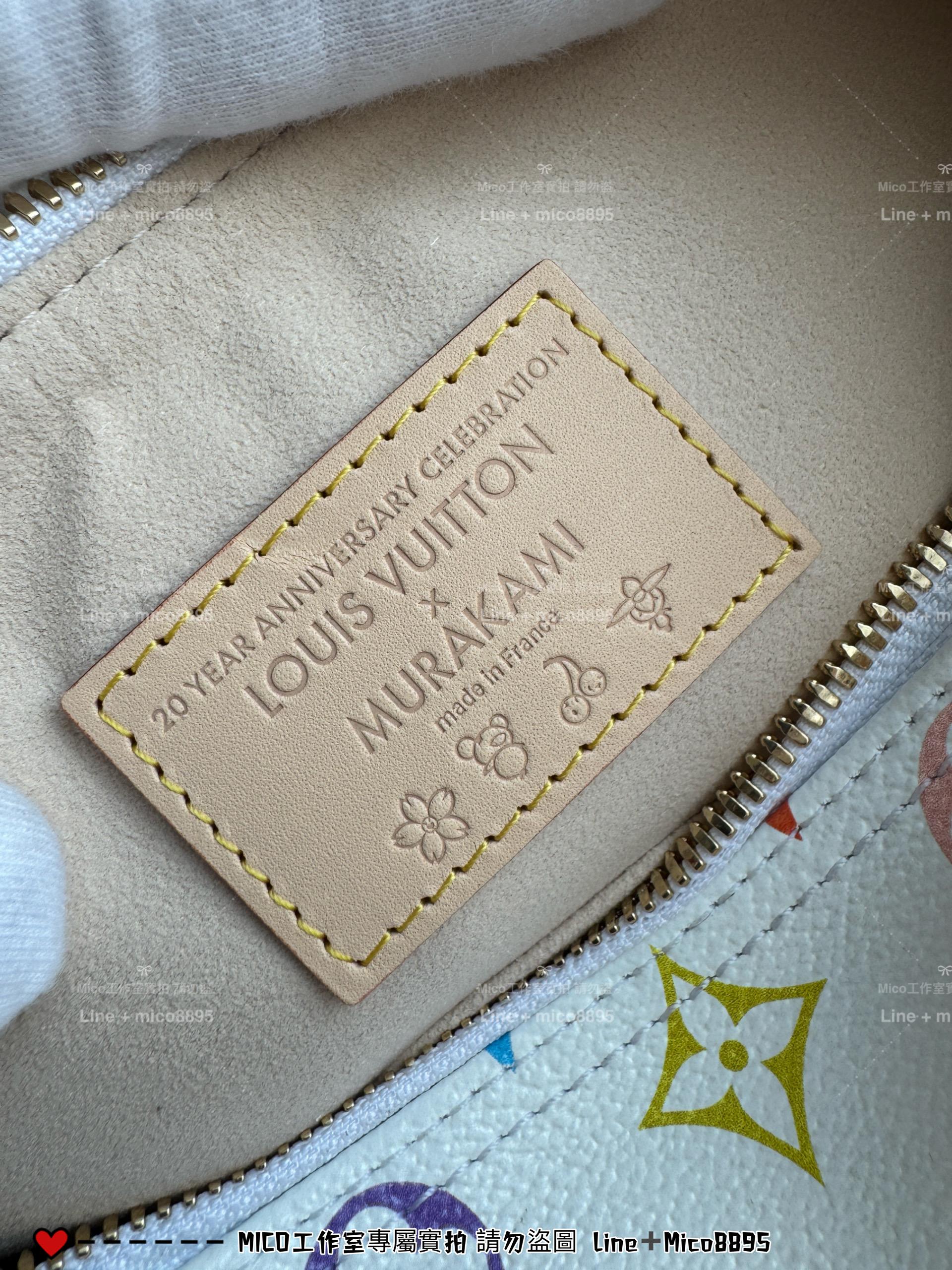 LV 村上隆聯名款 白三彩 x TM SPEEDY25 手袋M13085