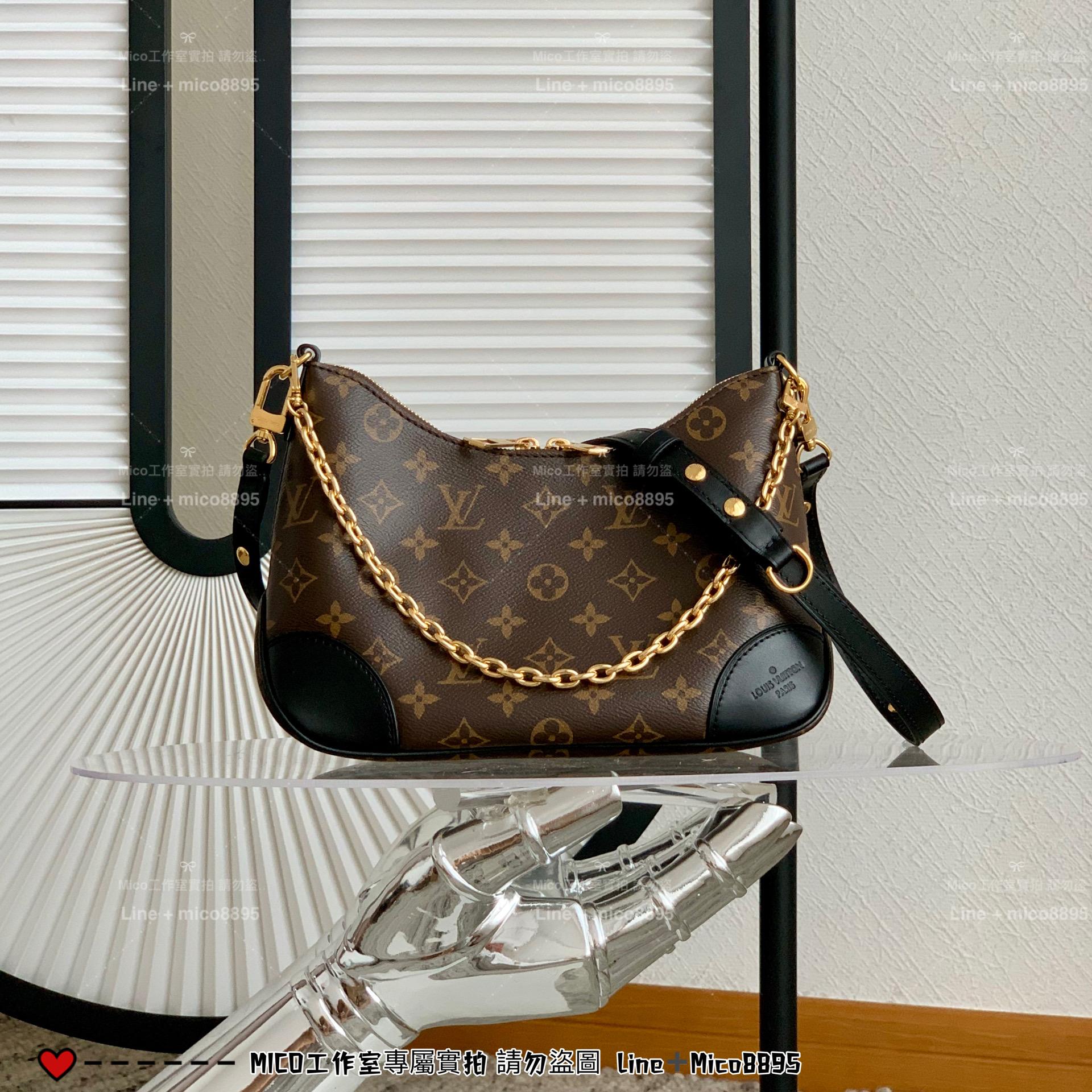 LV 黑牛角 法棍 Boulogne 手袋 M45831 牛角包 29cm
