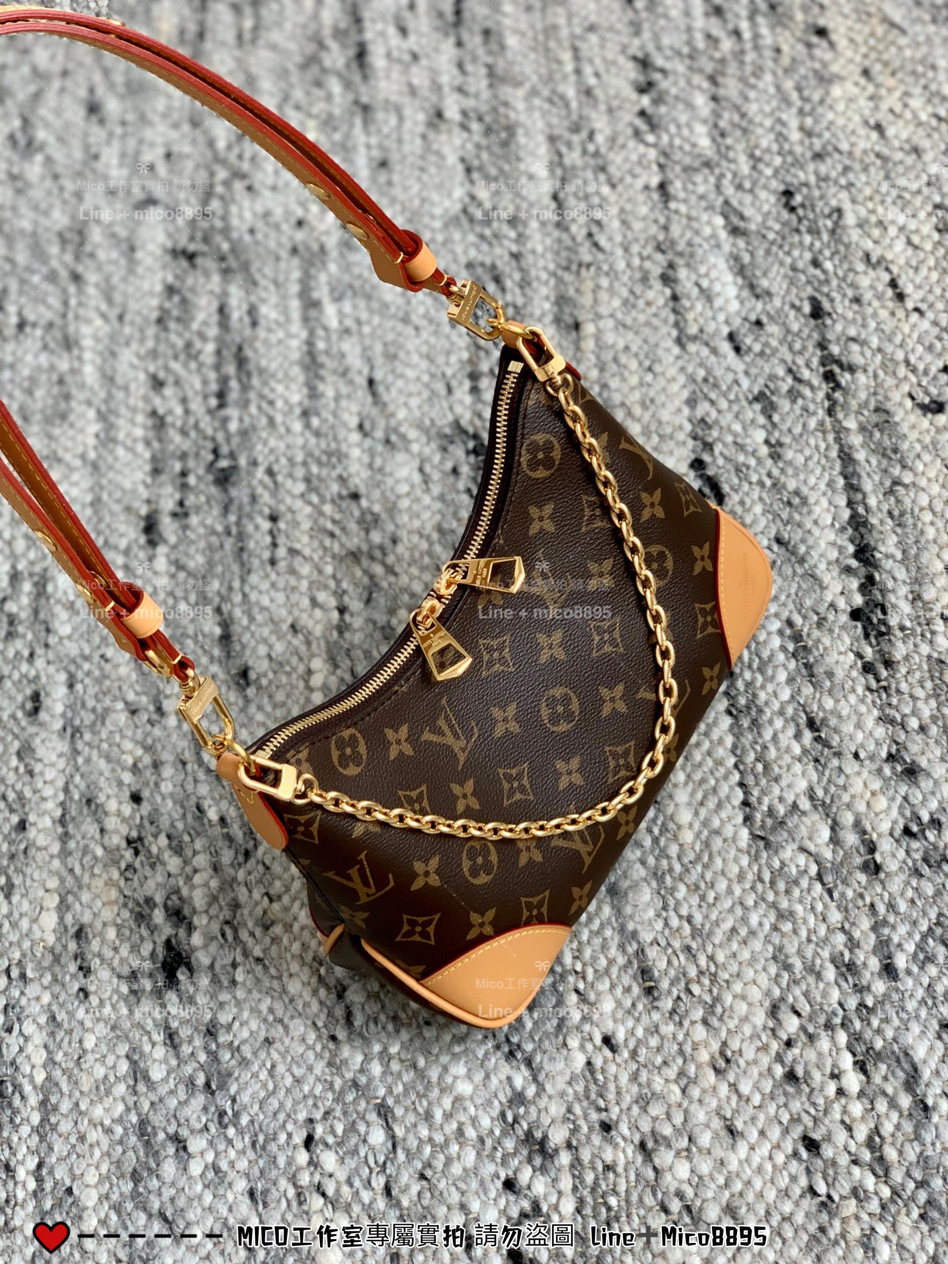 LV 焦糖色 法棍 Boulogne 手袋 M45832 牛角包 29cm