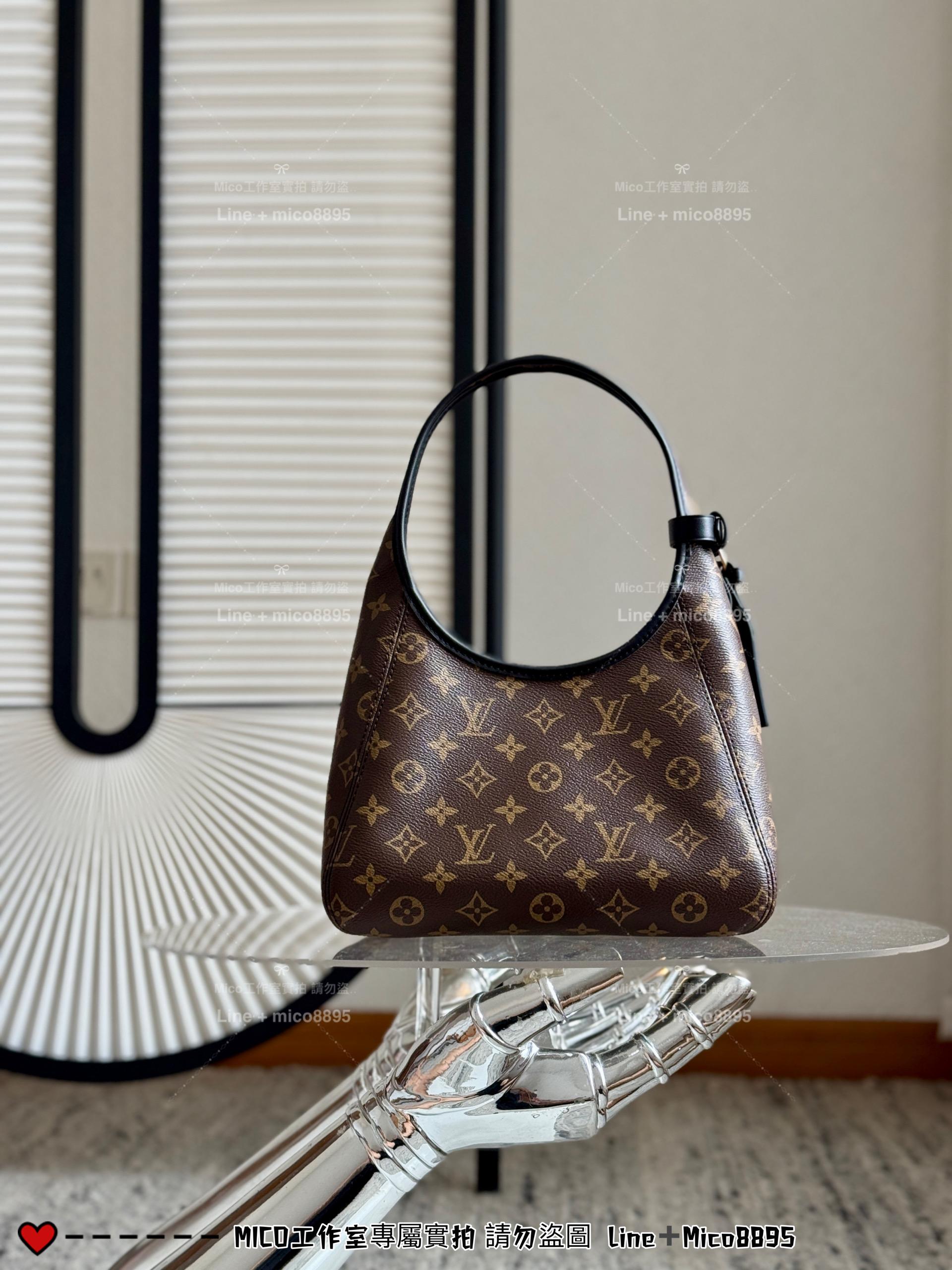 LV 老花帆布 The Drop 小號手袋 腋下包 M12940 28cm