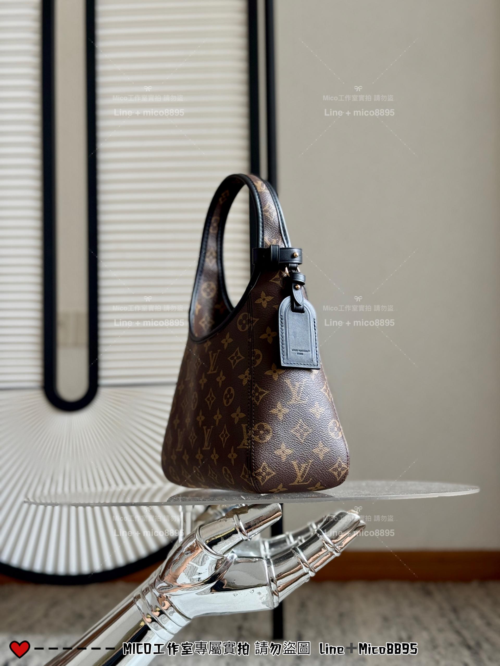 LV 老花帆布 The Drop 小號手袋 腋下包 M12940 28cm