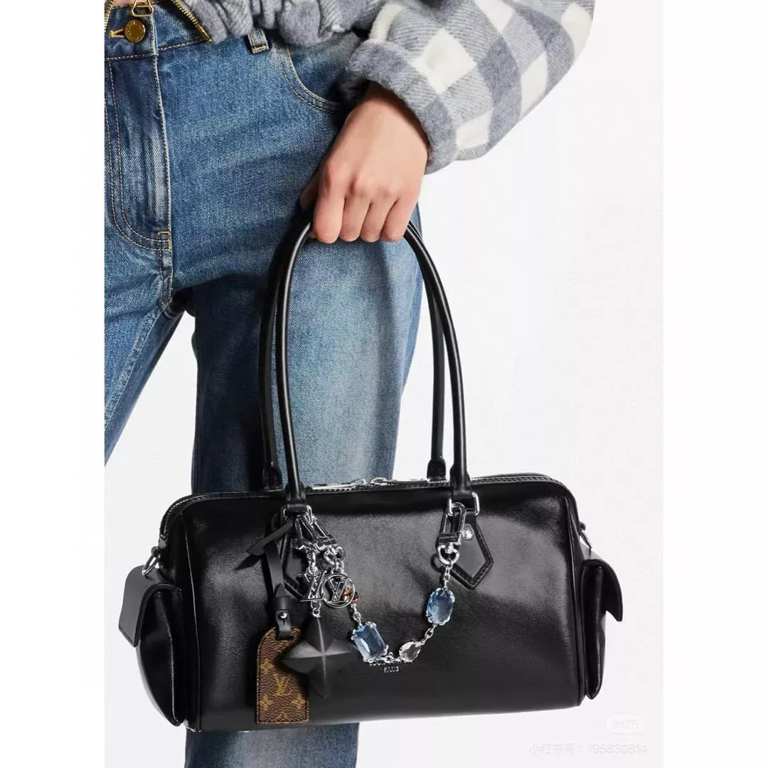 LV M12934 Speedy Cargo Vibe 黑色小羊皮 SPEEDY 保齡球包 CARGO 28cm