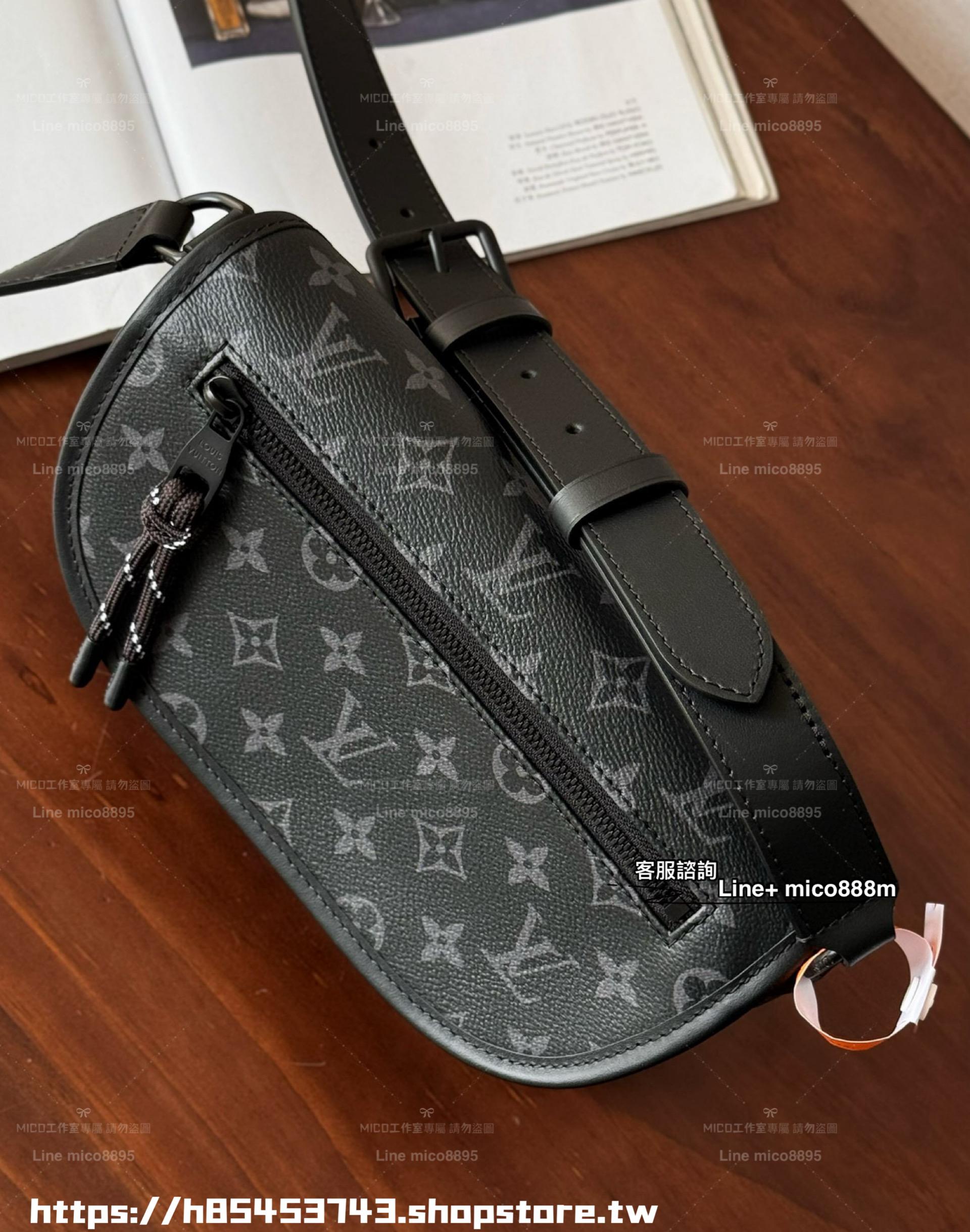 LV M12681 男士老花肩背包 Pulse Messenger 26cm