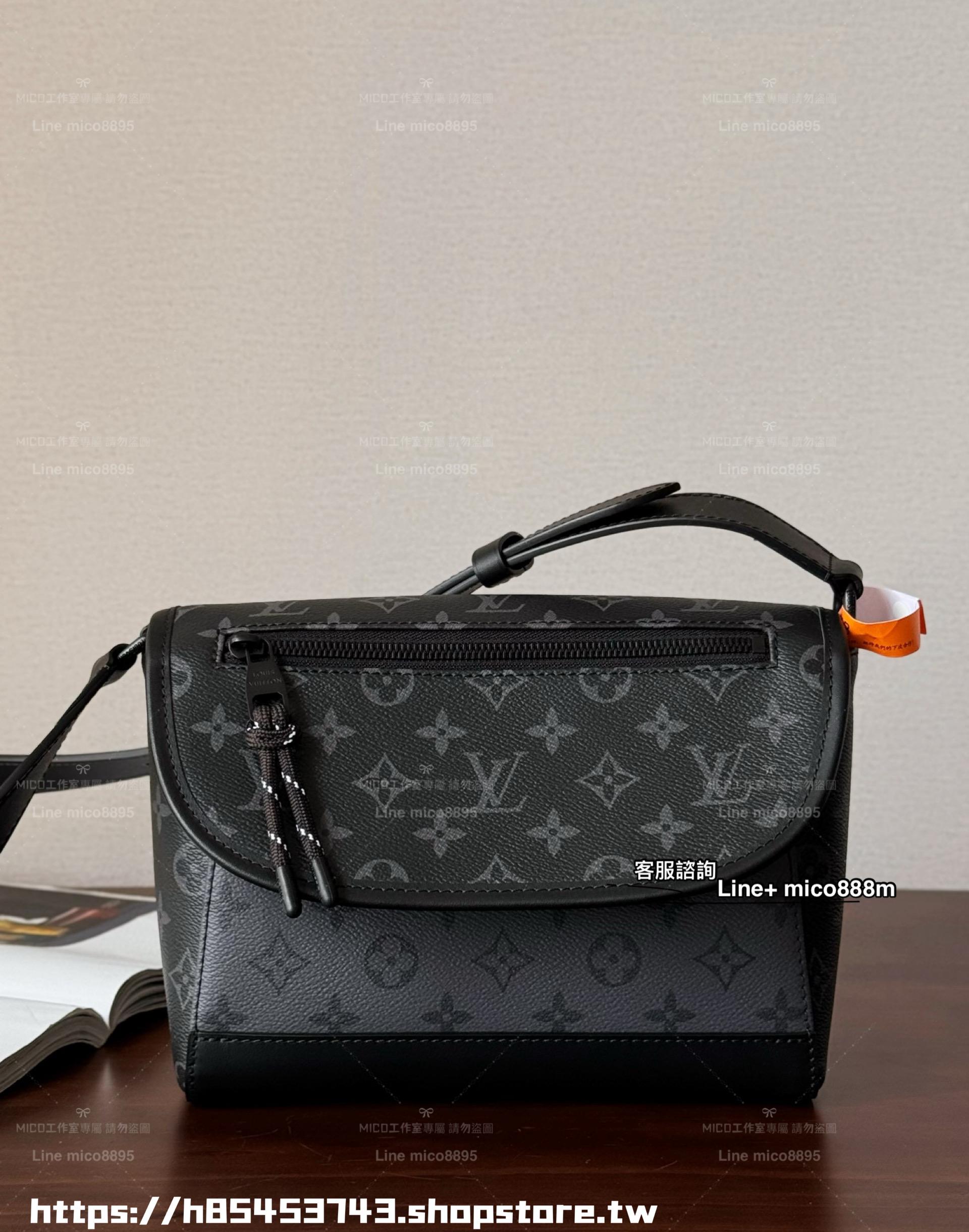 LV M12681 男士老花肩背包 Pulse Messenger 26cm