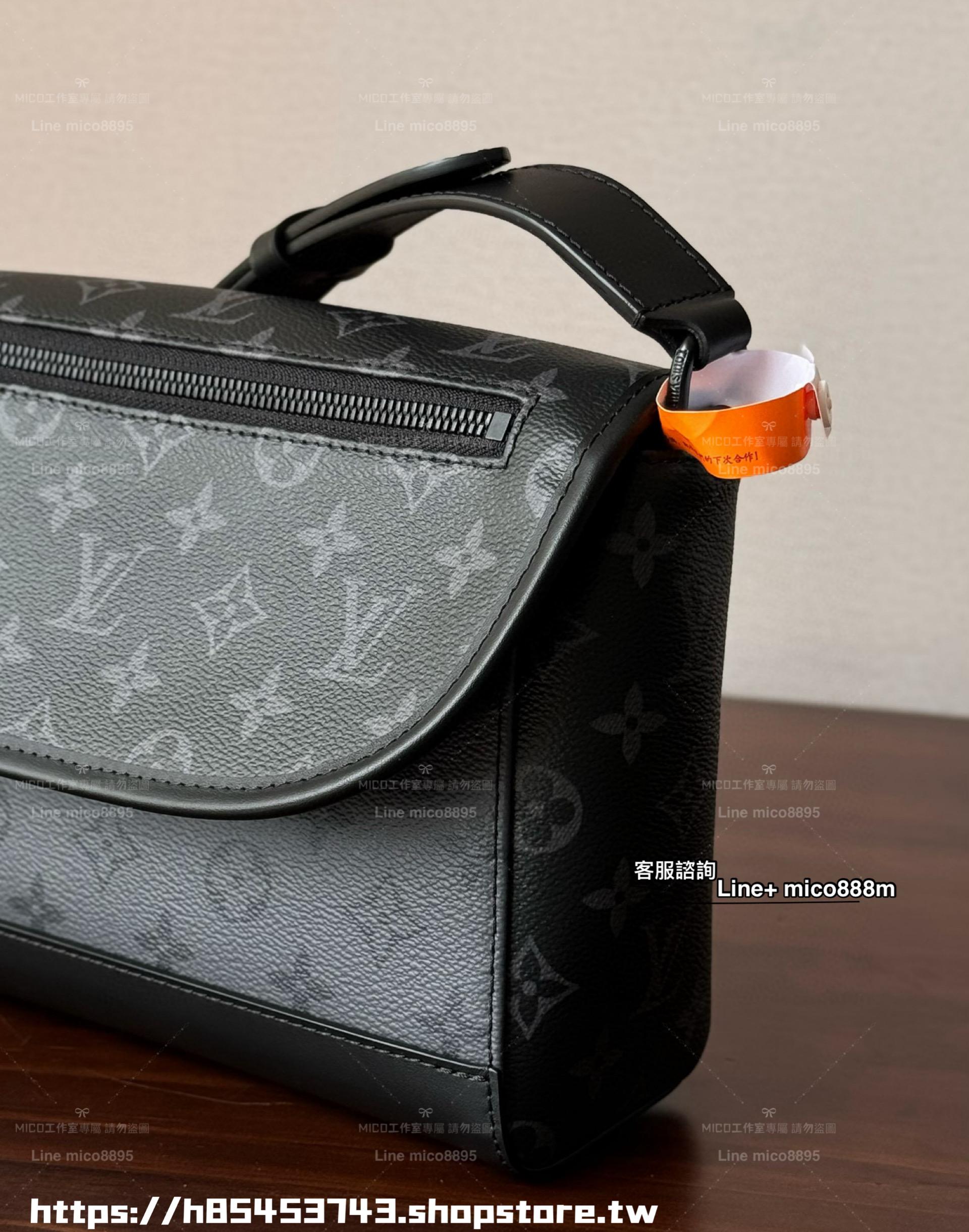 LV M12681 男士老花肩背包 Pulse Messenger 26cm