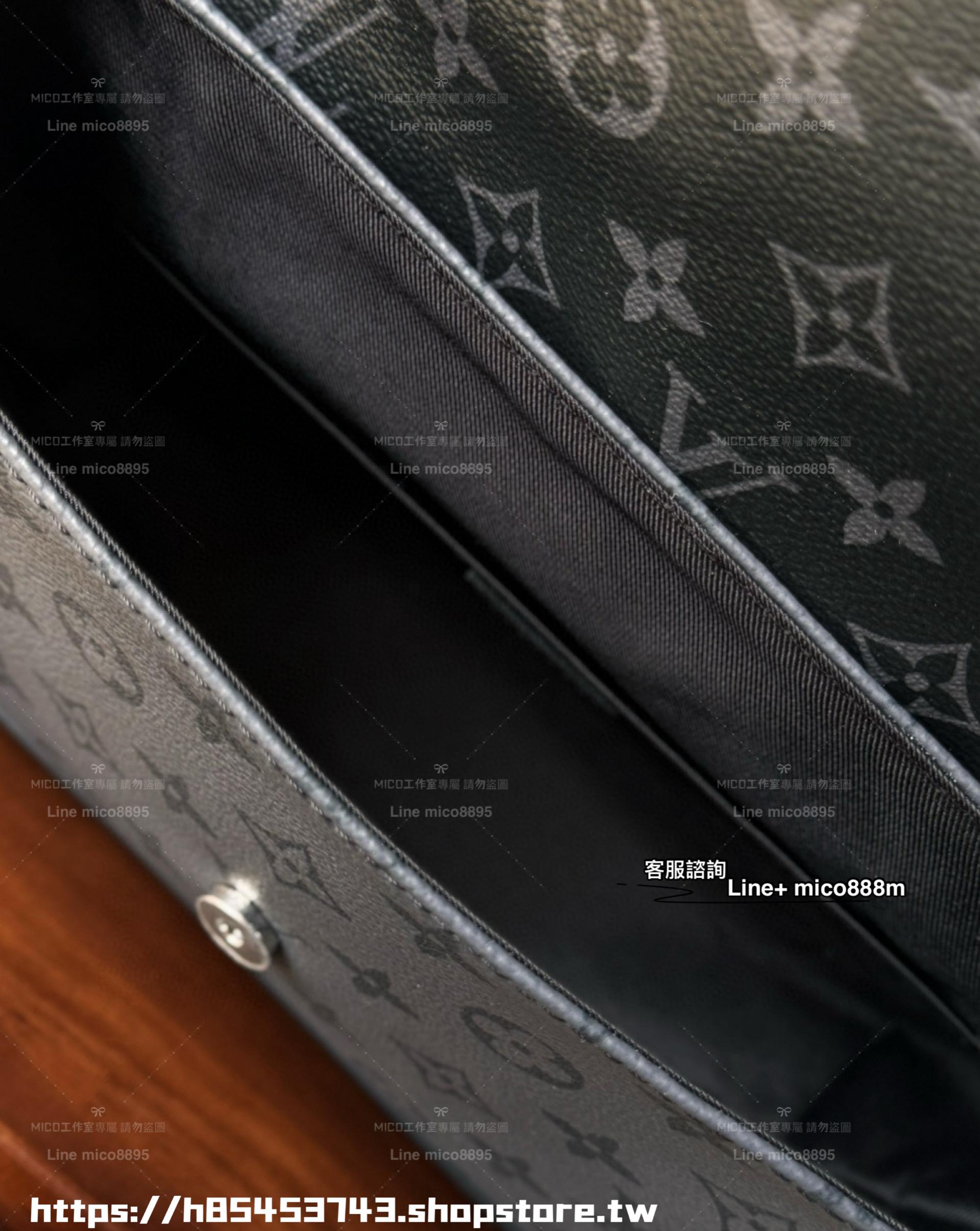 LV M12681 男士老花肩背包 Pulse Messenger 26cm