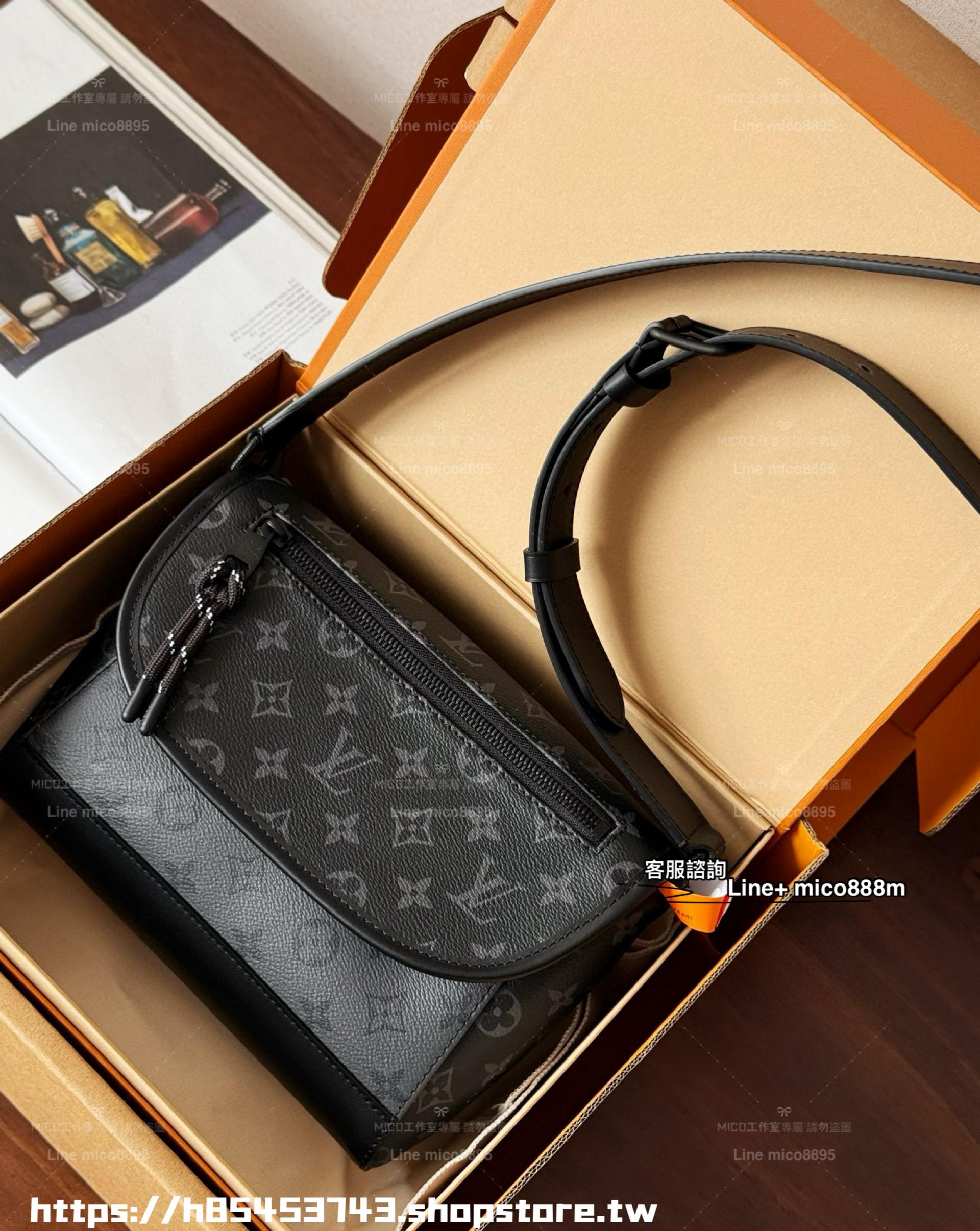 LV M12681 男士老花肩背包 Pulse Messenger 26cm