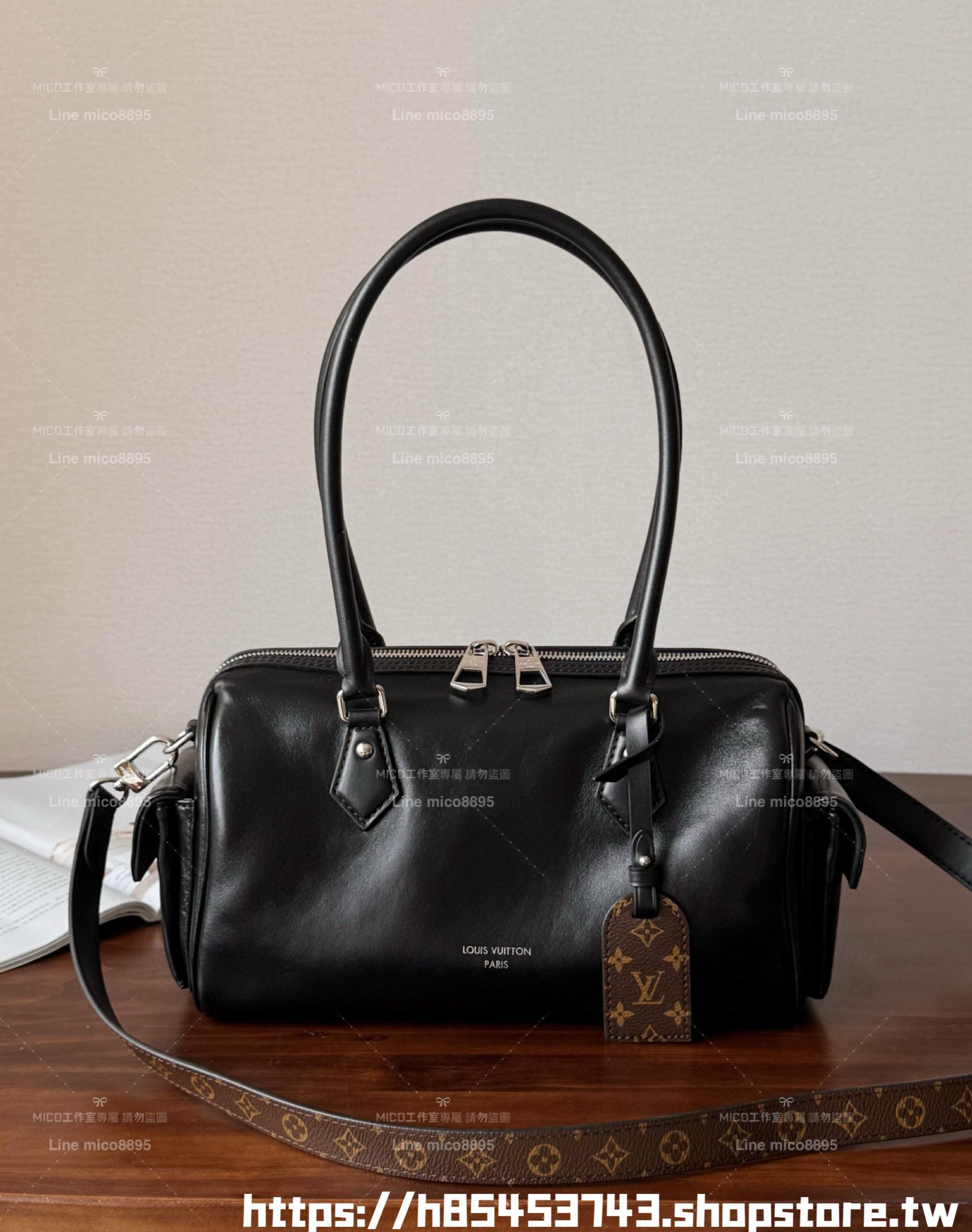 LV M12934 Speedy Cargo Vibe 黑色小羊皮 SPEEDY 保齡球包 CARGO 28cm