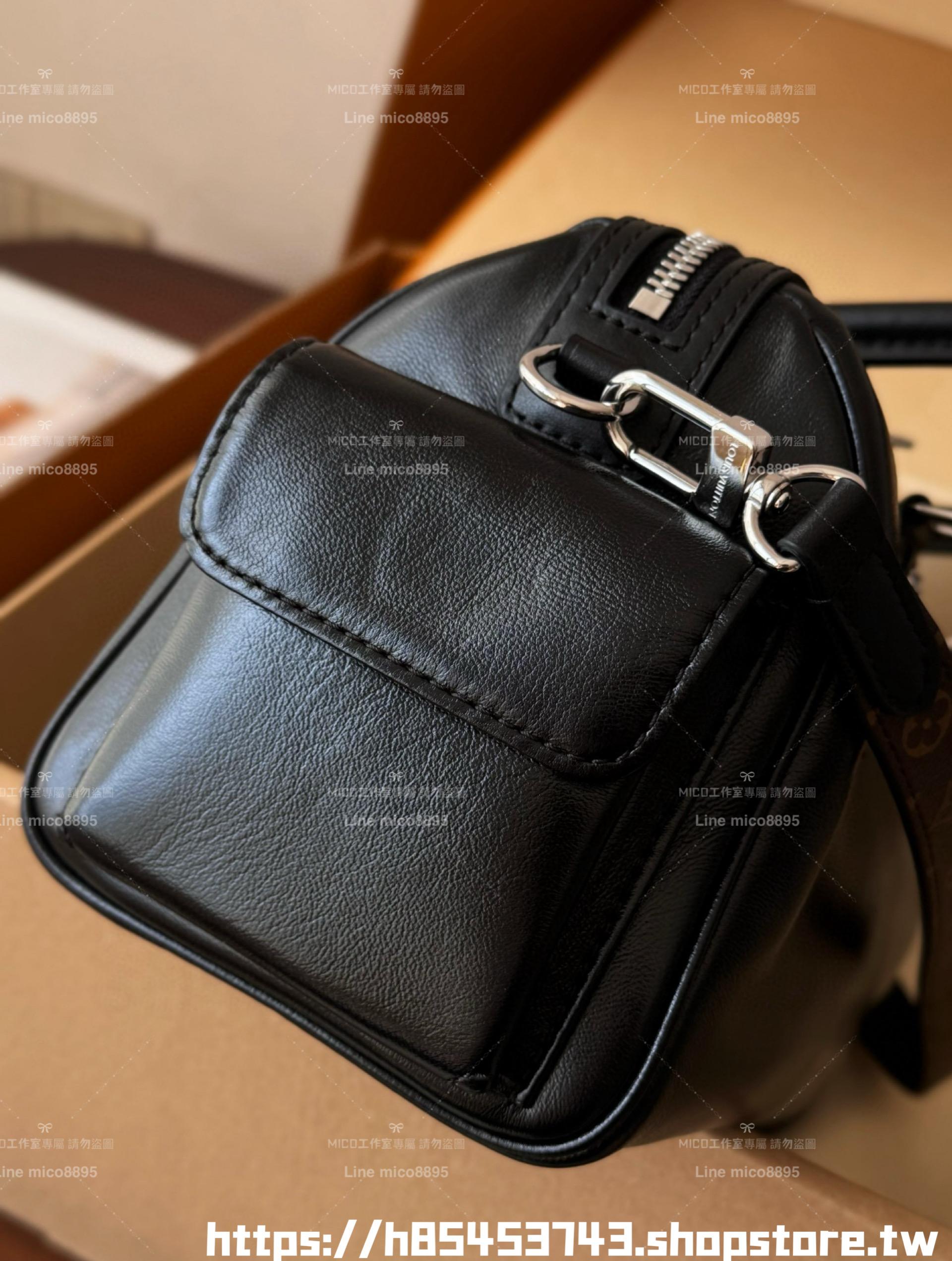 LV M12934 Speedy Cargo Vibe 黑色小羊皮 SPEEDY 保齡球包 CARGO 28cm