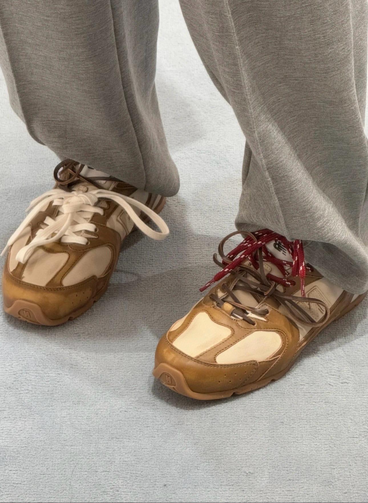 MiuMiu x NB聯名款 奶茶棕色女士運動鞋 德訓鞋 復古配色530 尺碼35-40