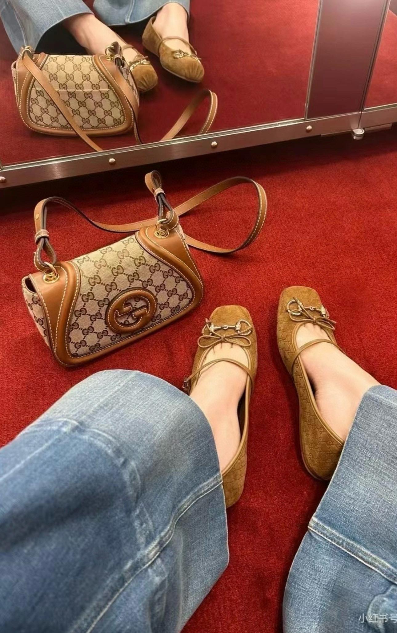 GUCCI 馬銜釦平底女士芭蕾舞鞋 娃娃鞋 35-40