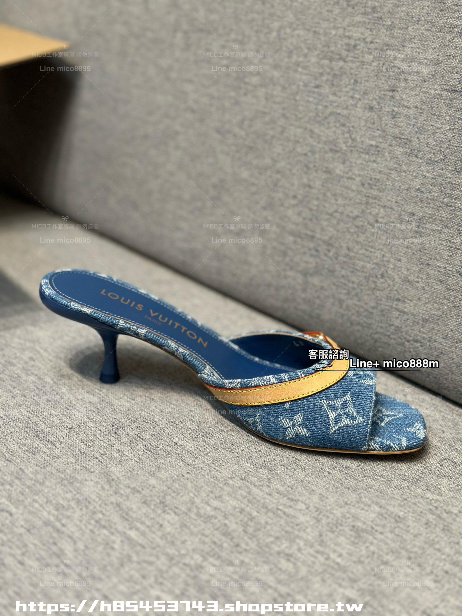 LV x Takashi Murakami 牛仔貓跟涼鞋 跟高5.5cm 35-40