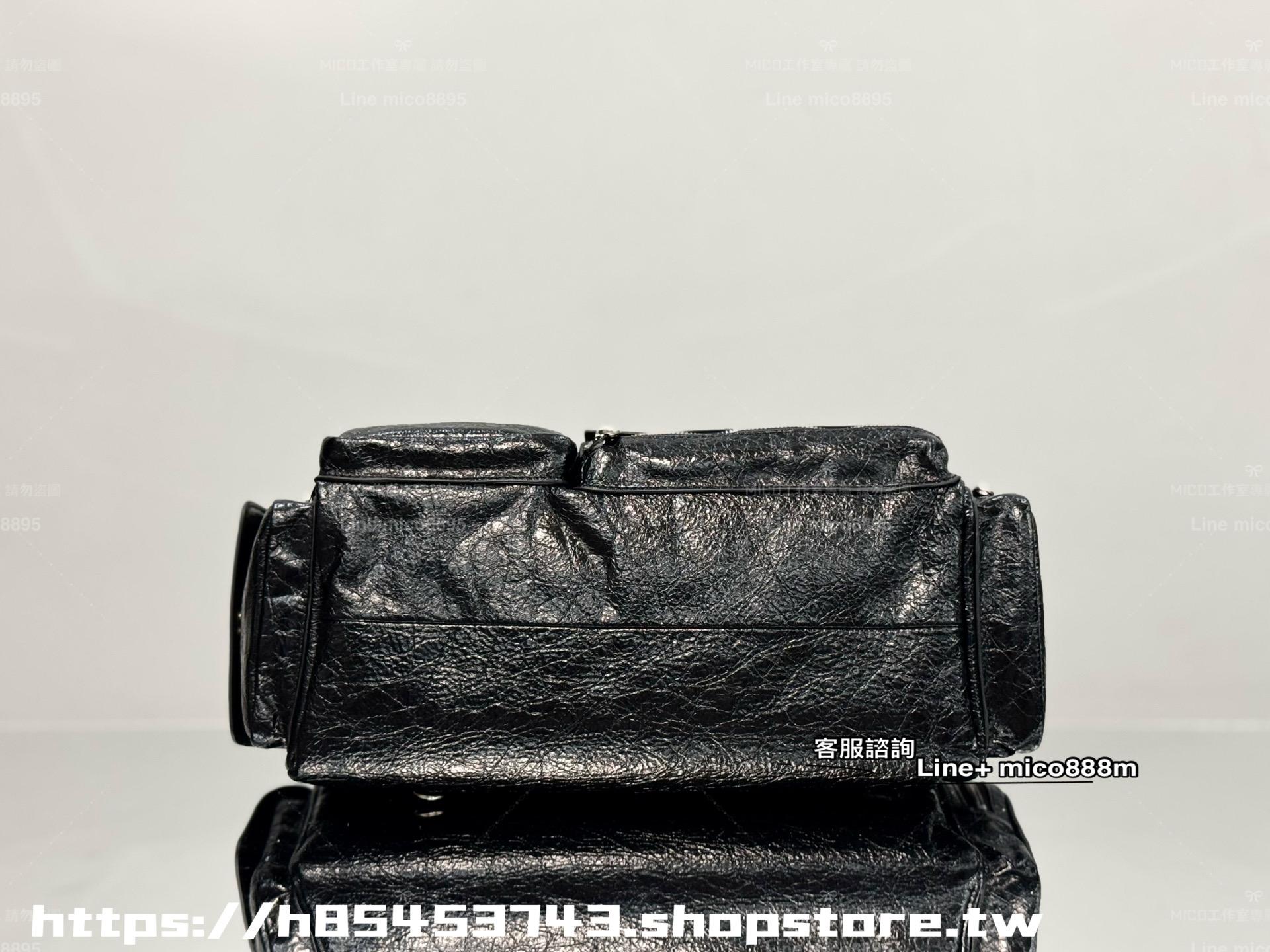 Balenciaga 個性風 superbusy系列 男女肩背包 男包/女包 35cm 多口袋工裝風格