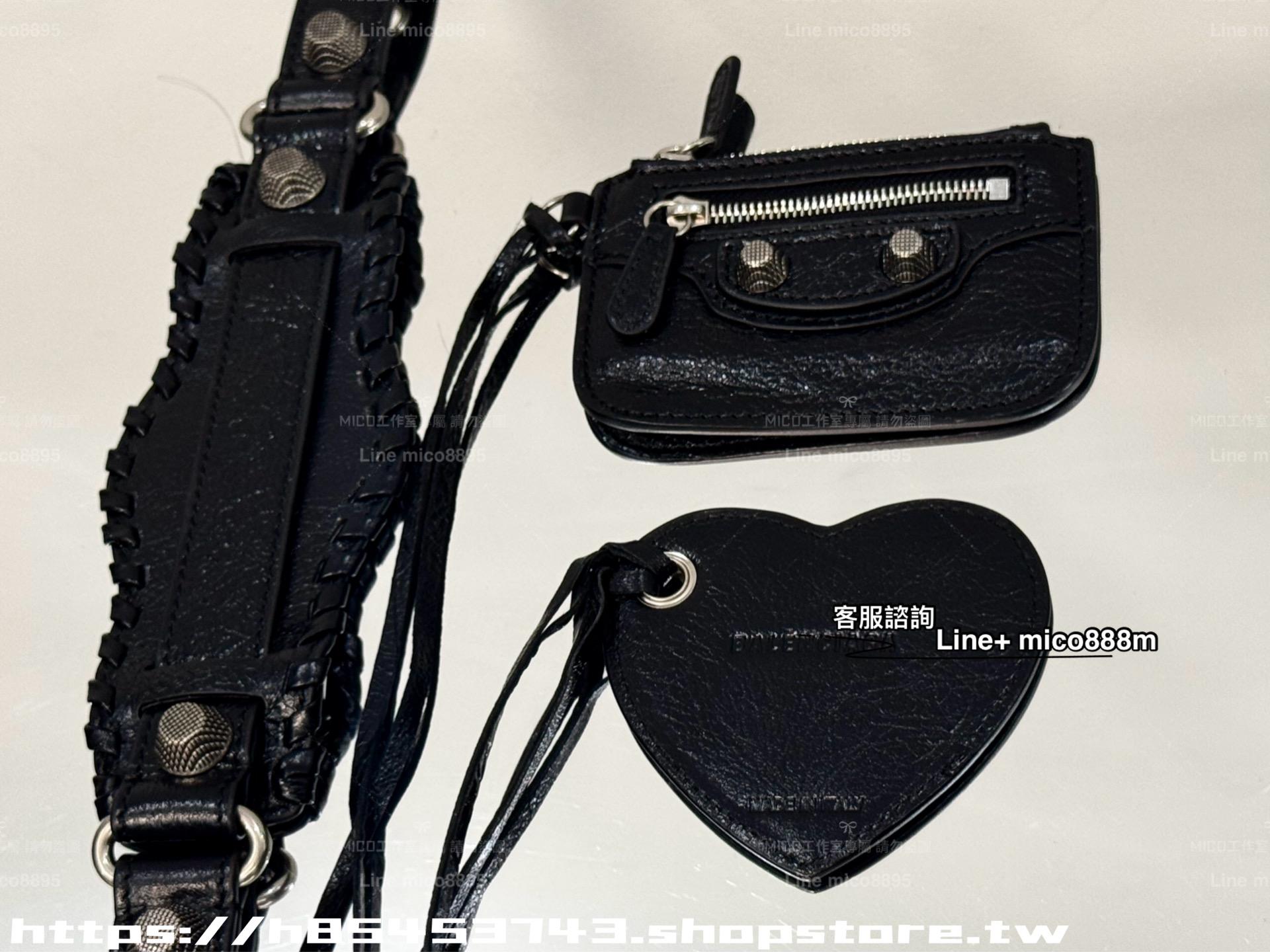 Balenciaga 黑色/銀釦 Neo cagole機車包 購物包 中號/33cm