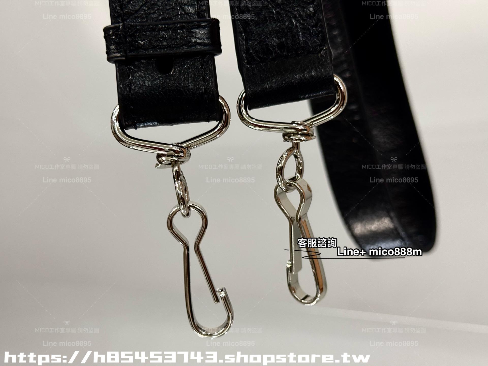 Balenciaga 新版本 Le City系列 city 小號黑色/銀扣 經典機車包 24cm