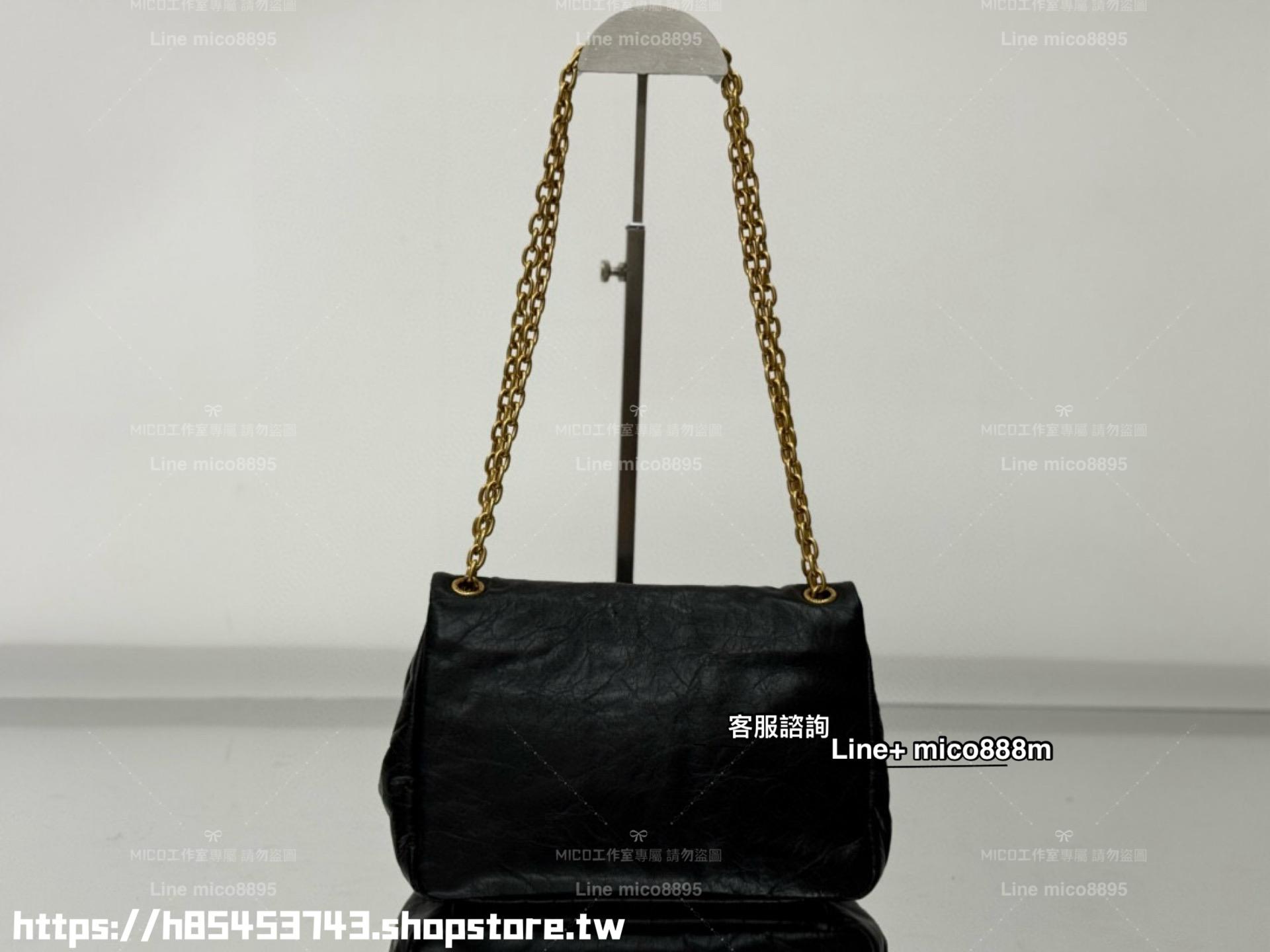 Balenciaga 巴黎世家 MINI尺寸 黑金 monaco枕頭包 25cm