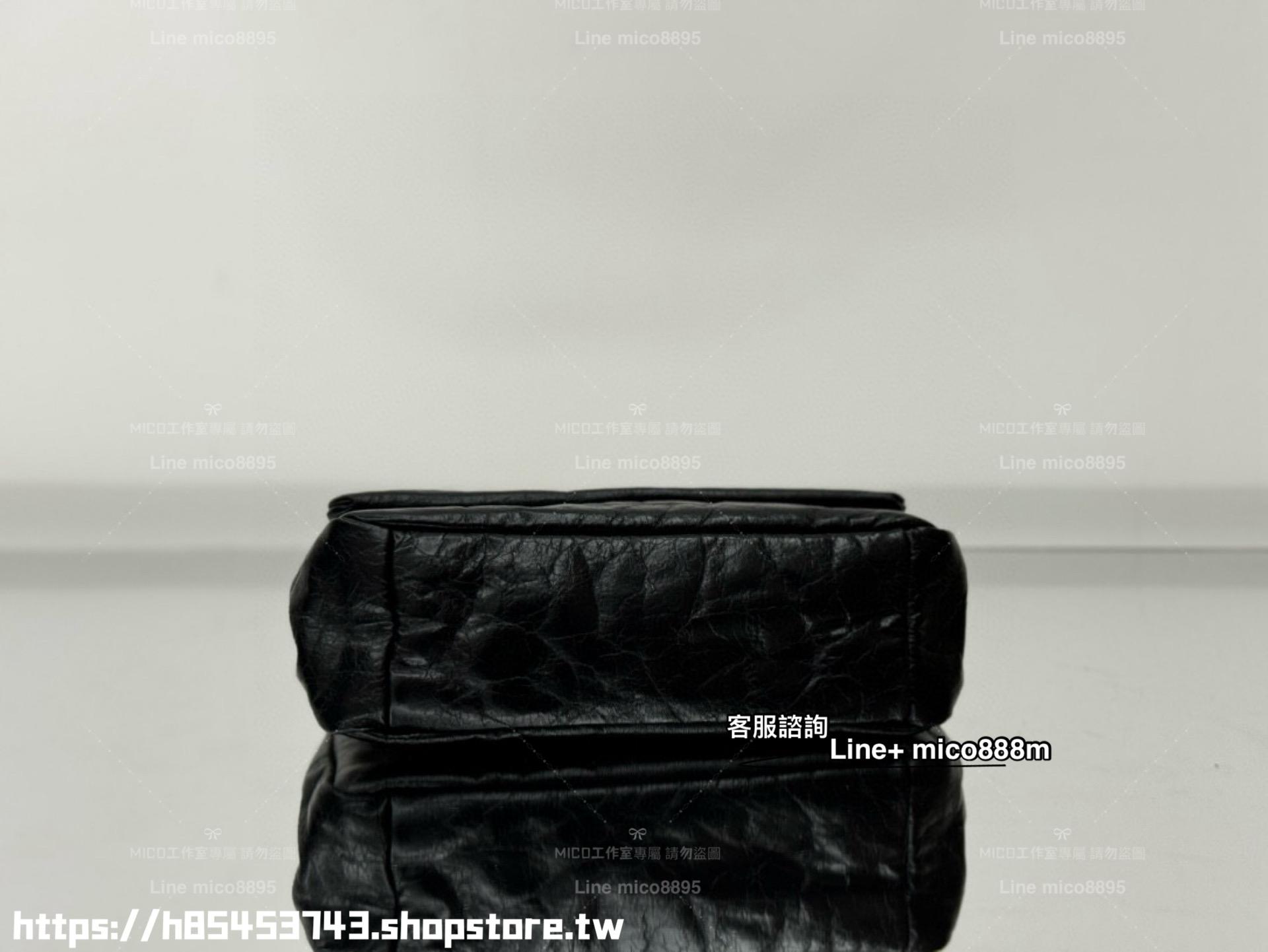 Balenciaga 巴黎世家 MINI尺寸 黑金 monaco枕頭包 25cm