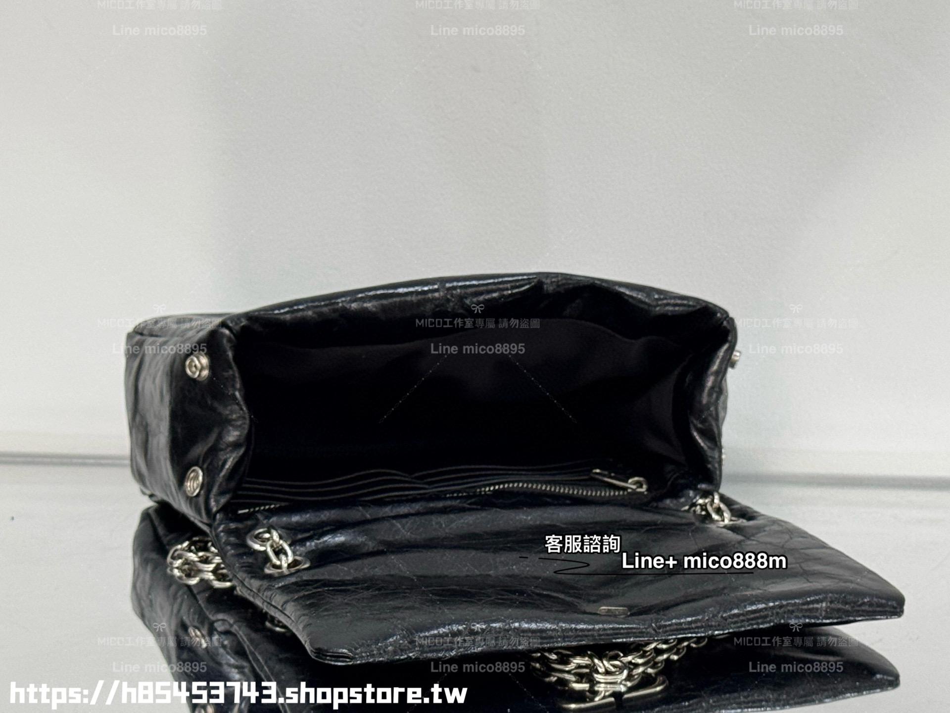 Balenciaga 巴黎世家 MINI尺寸 黑銀 monaco枕頭包 25cm
