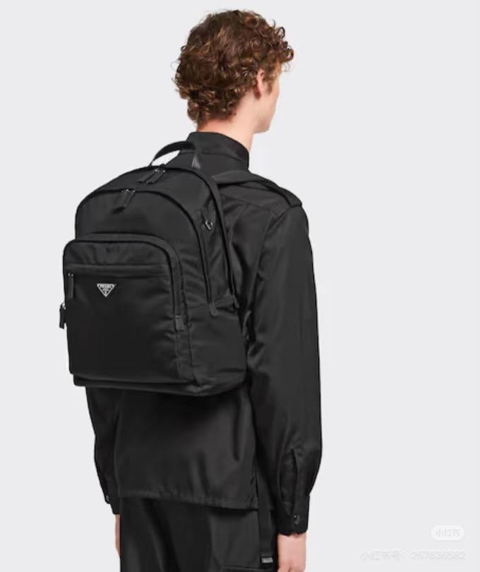 PRADA 經典款2VZ048雙肩背包 可放下筆電 男士背包/旅行包 31cm