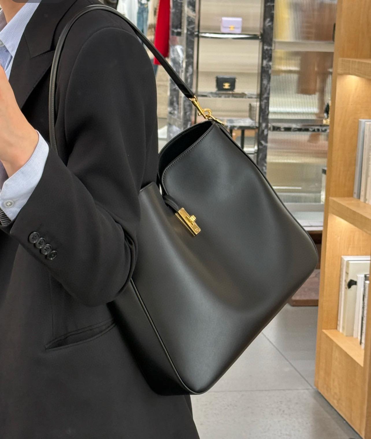 CELINE 中號 光滑牛皮革 16 Soft 購物包/肩背包 36cm
