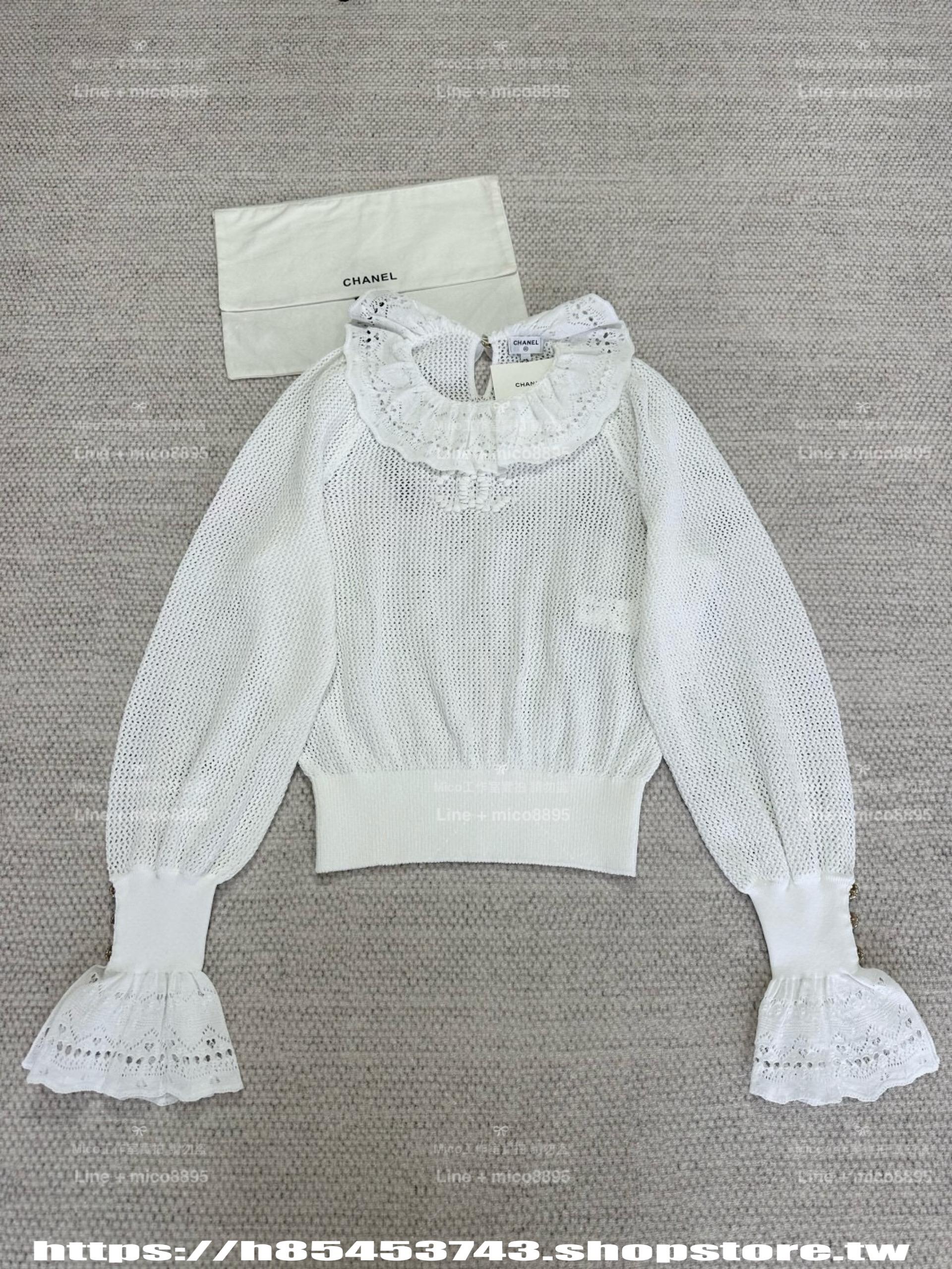 CHANEL | 25P荷葉領針織衫 宮廷風