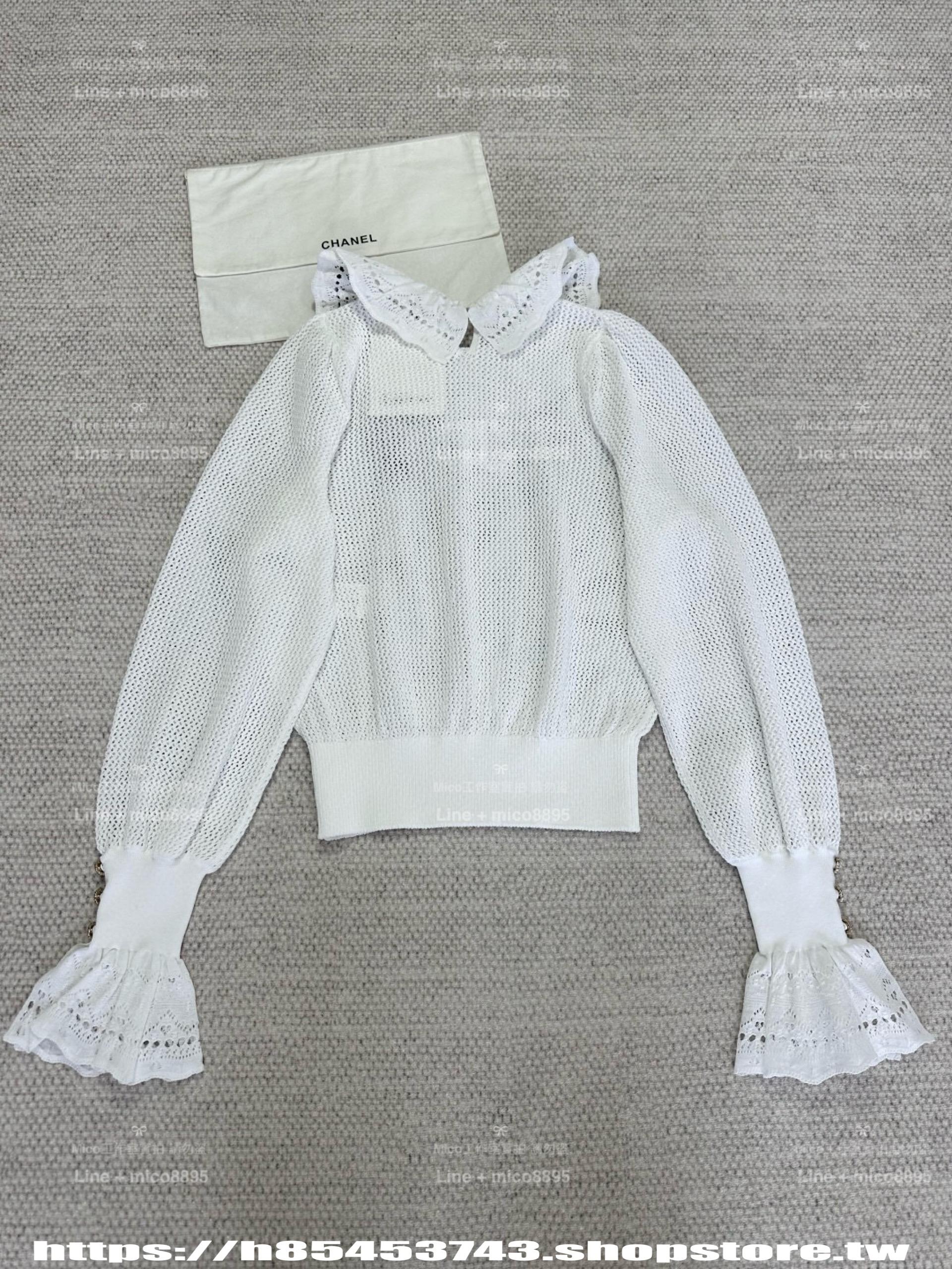 CHANEL | 25P荷葉領針織衫 宮廷風