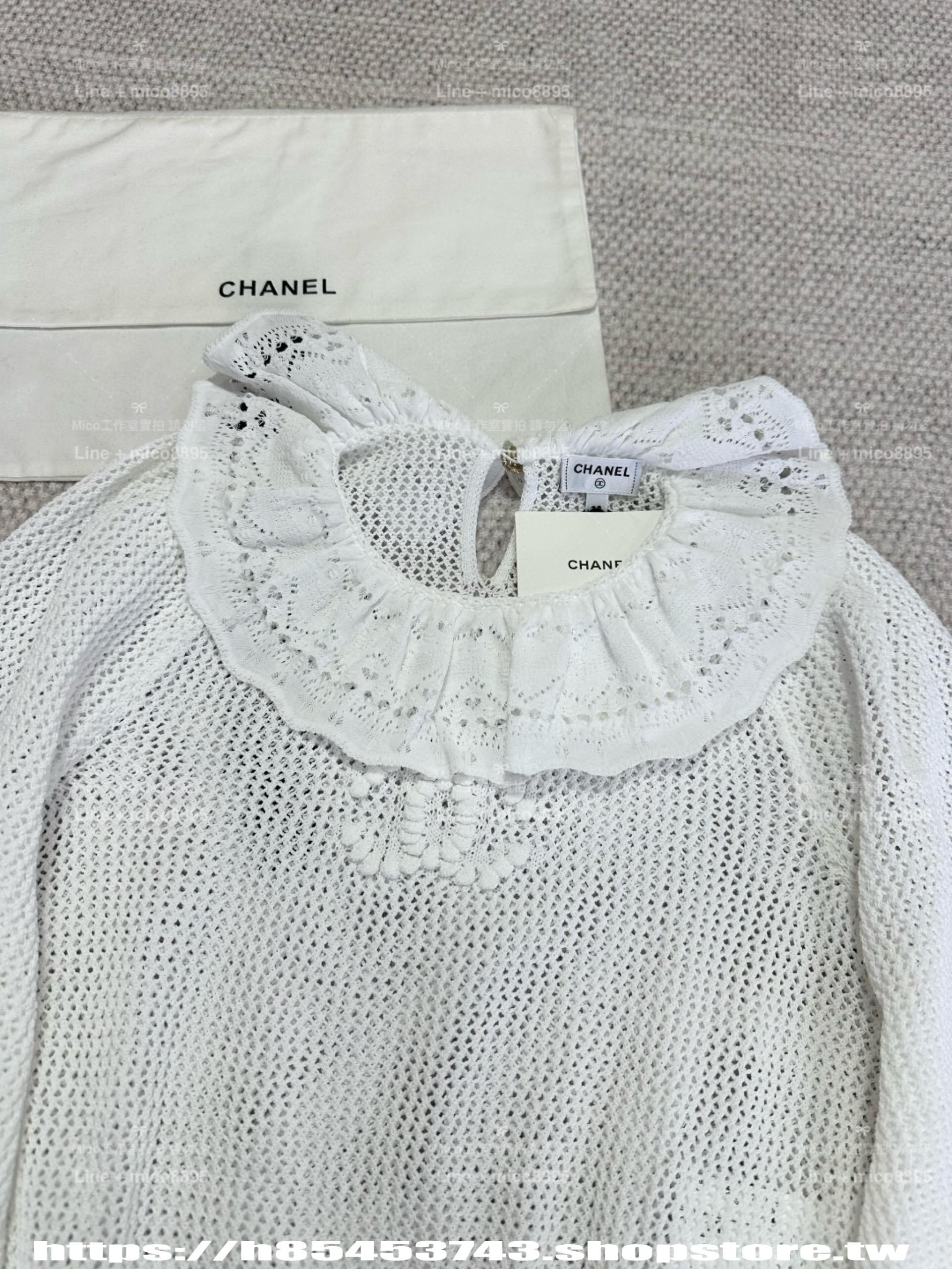 CHANEL | 25P荷葉領針織衫 宮廷風