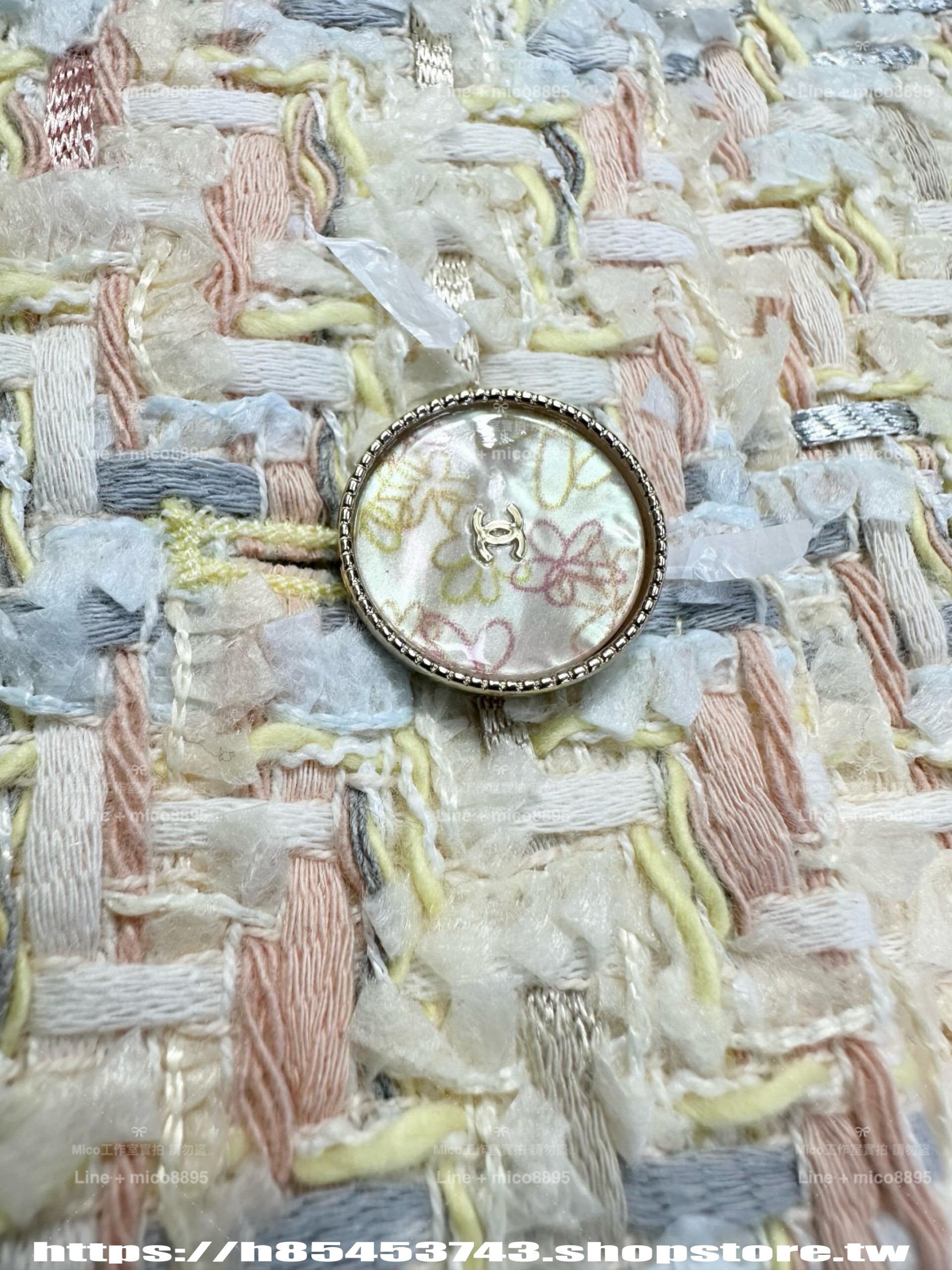 CHANEL | 25P 淺黃色毛呢馬甲背心
