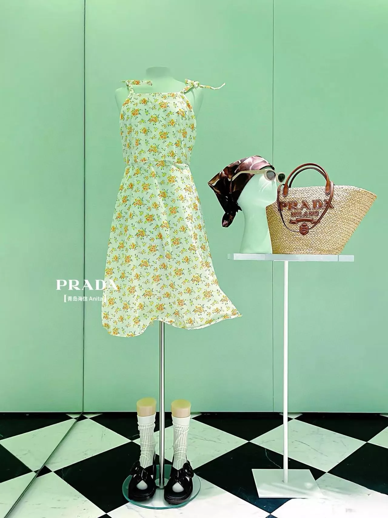 PRADA 經典夏日托特包 渡假風格肩背包 25cm