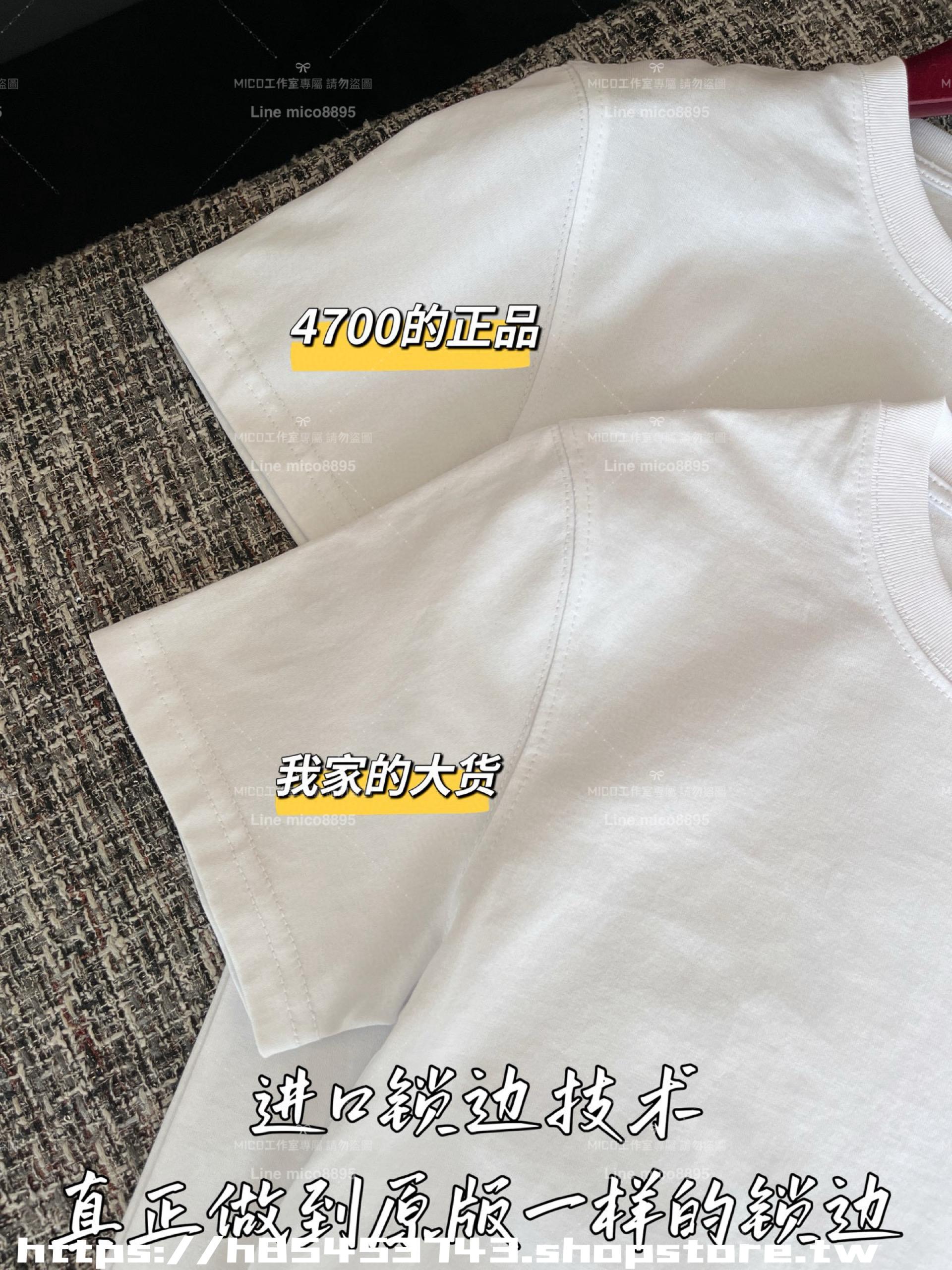 Gucci 古馳 25 早春基礎款 領口邊刺繡品牌字母短袖