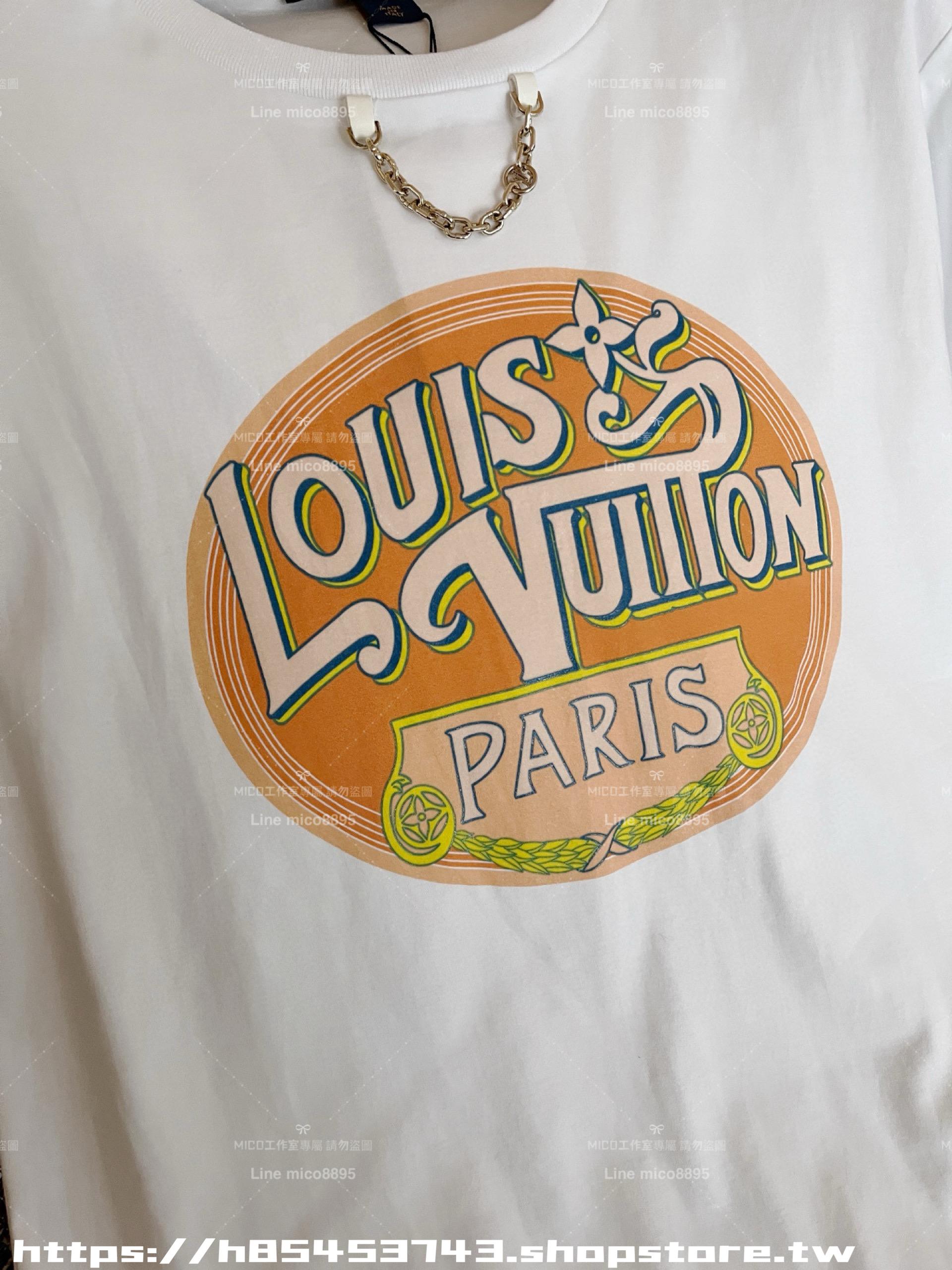 LV 25ss 抽象印花 基礎款短袖上衣 百搭款