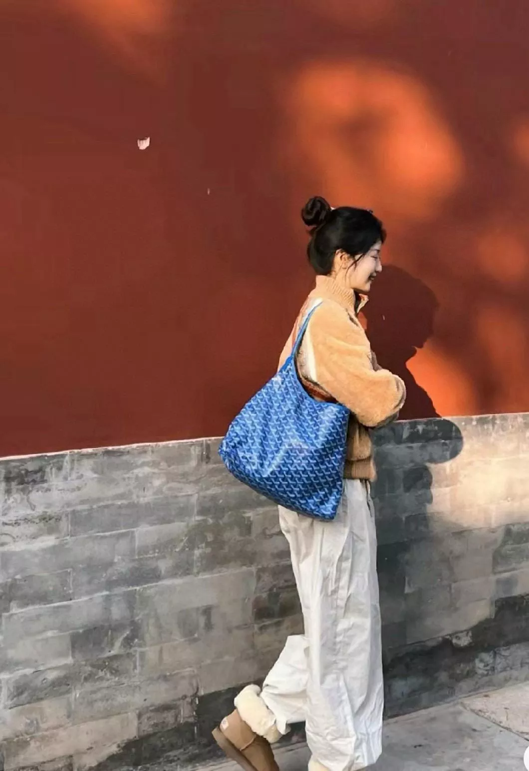 Goyard 戈雅｜寶藍 BOHEME Hobo 拉鍊托特包｜單肩款｜42cm大容量優雅包型 通勤首選