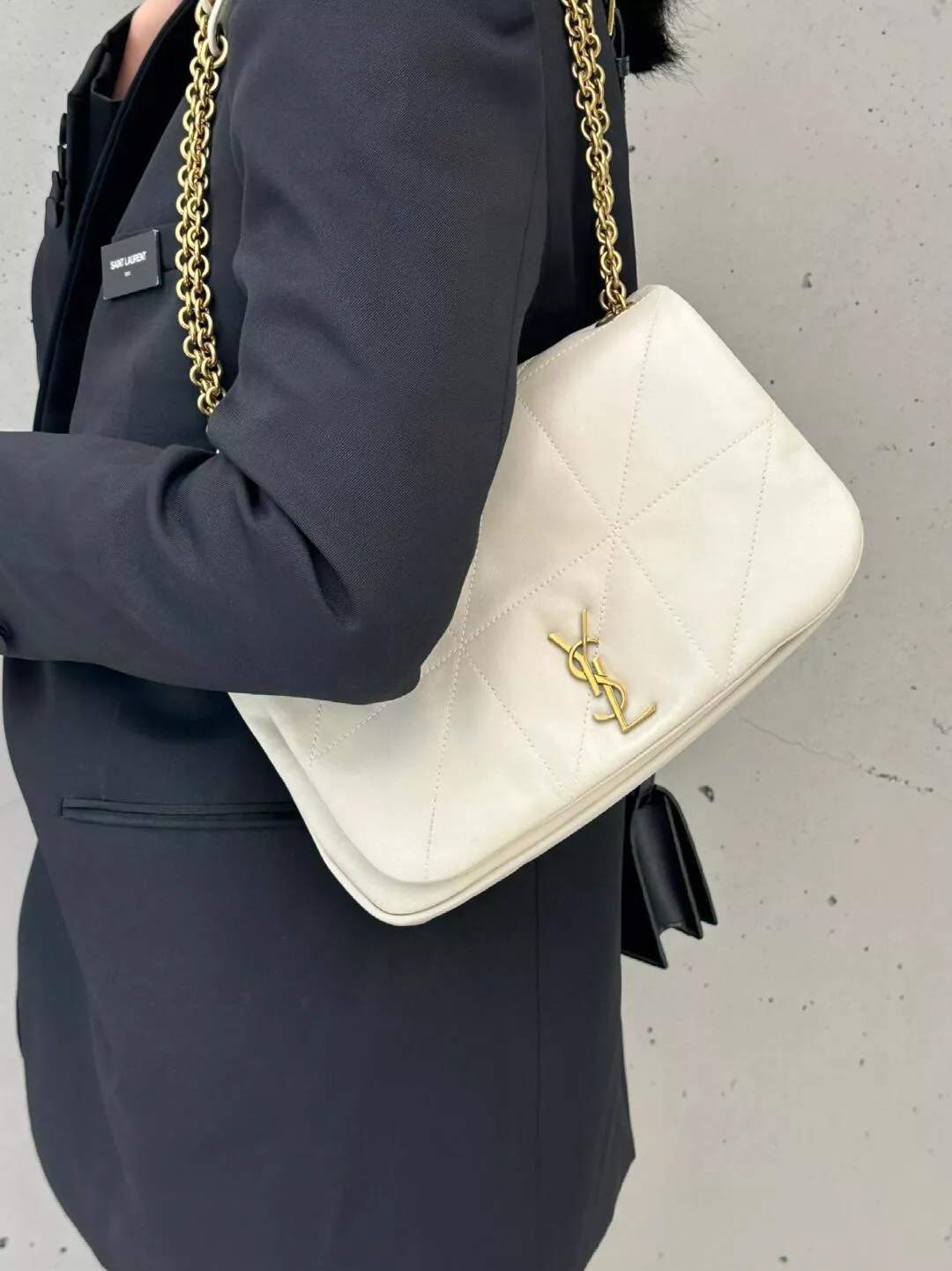YSL Jamie4.3 小號鏈條包｜簡約百搭款｜小羊皮真皮 25cm