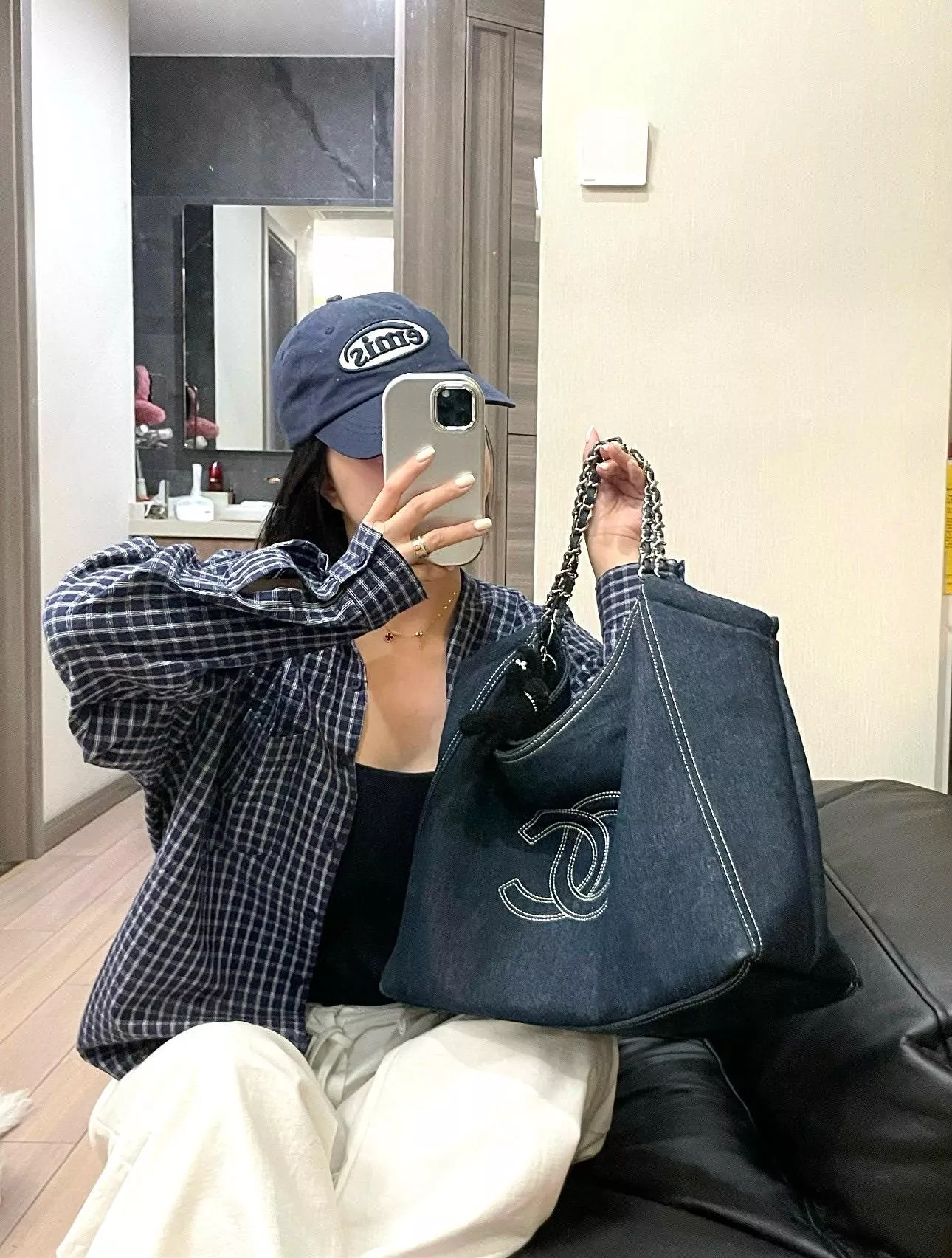 CHANEL 復刻牛仔托特包｜大容量手提袋｜經典重現丹寧藍款