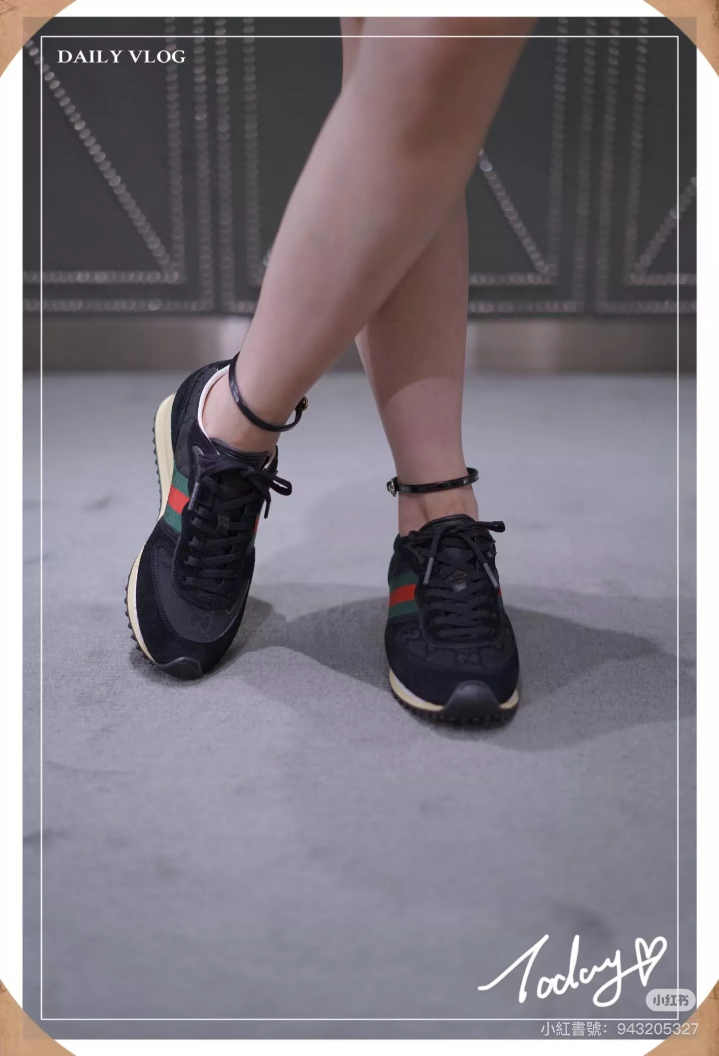 Gucci 2025春夏 Re-Motion 黑色厚底休閒運動鞋 ｜厚底增高・舒適機能感