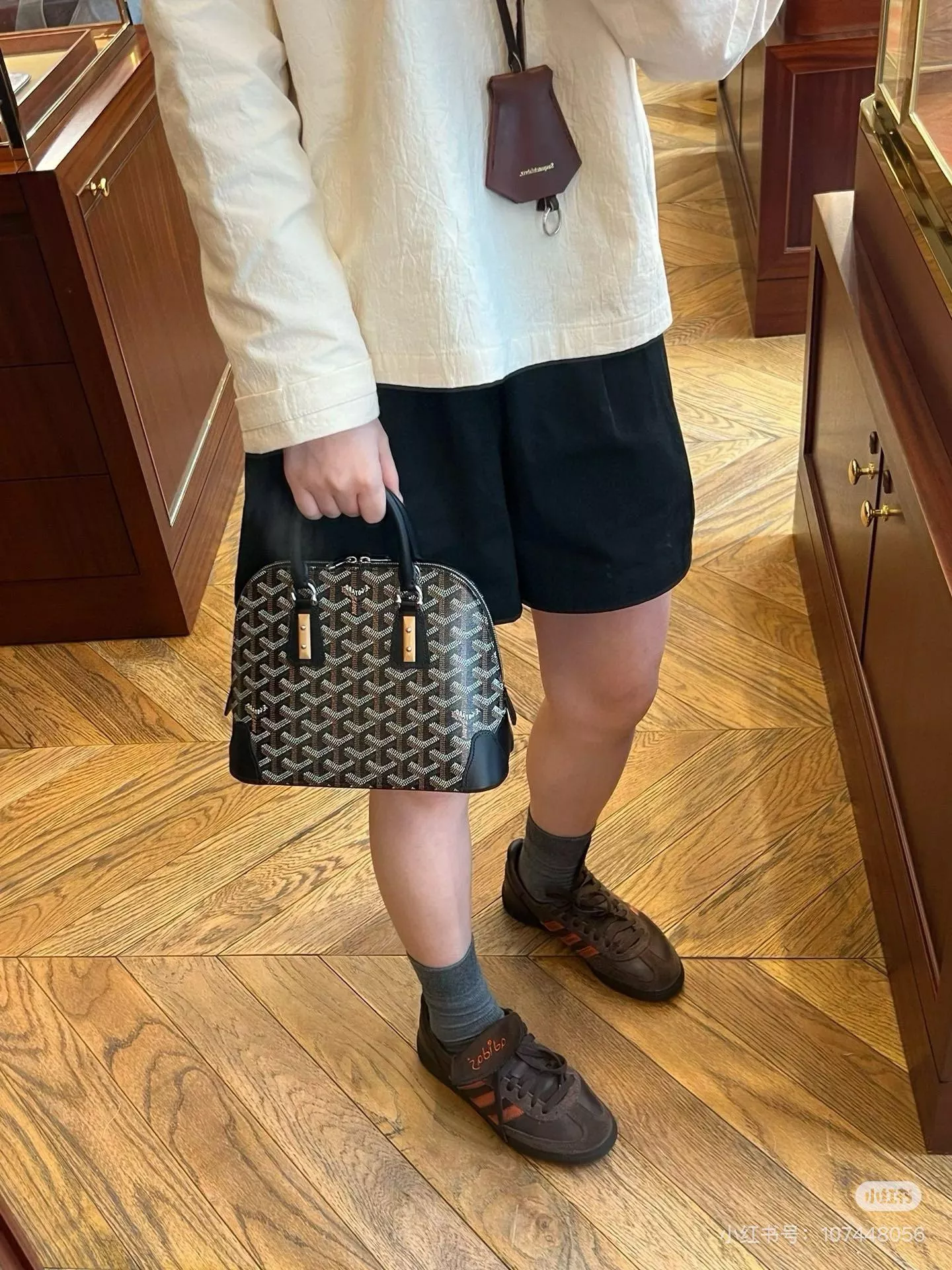 Goyard vendome 復古老花貝殼包 女士手提包 百搭斜背包 23cm