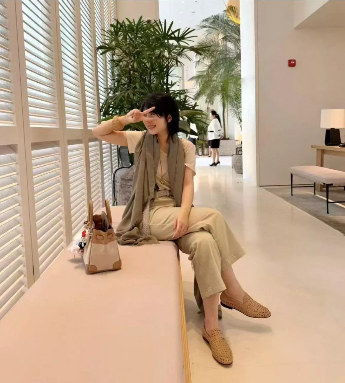 Loro Piana Leon 全手工編織懶人鞋 杏色鏤空設計 Old Money 風｜Size 35-39（40/41/42訂製不退換）