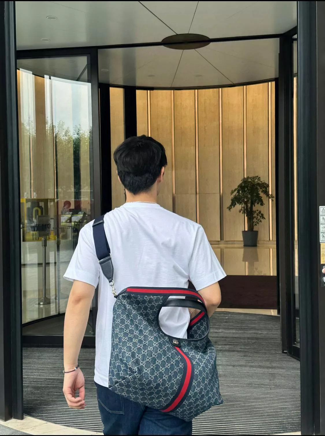 Giglio 托特包 牛仔藍 中號 853972 ｜ 經典GG帆布 504714