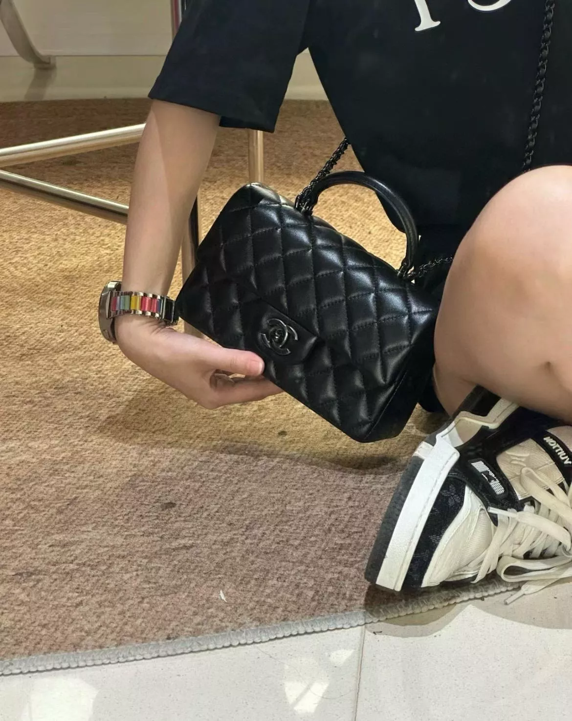 24A 全黑 So Black 手柄款 CF大Mini 20cm