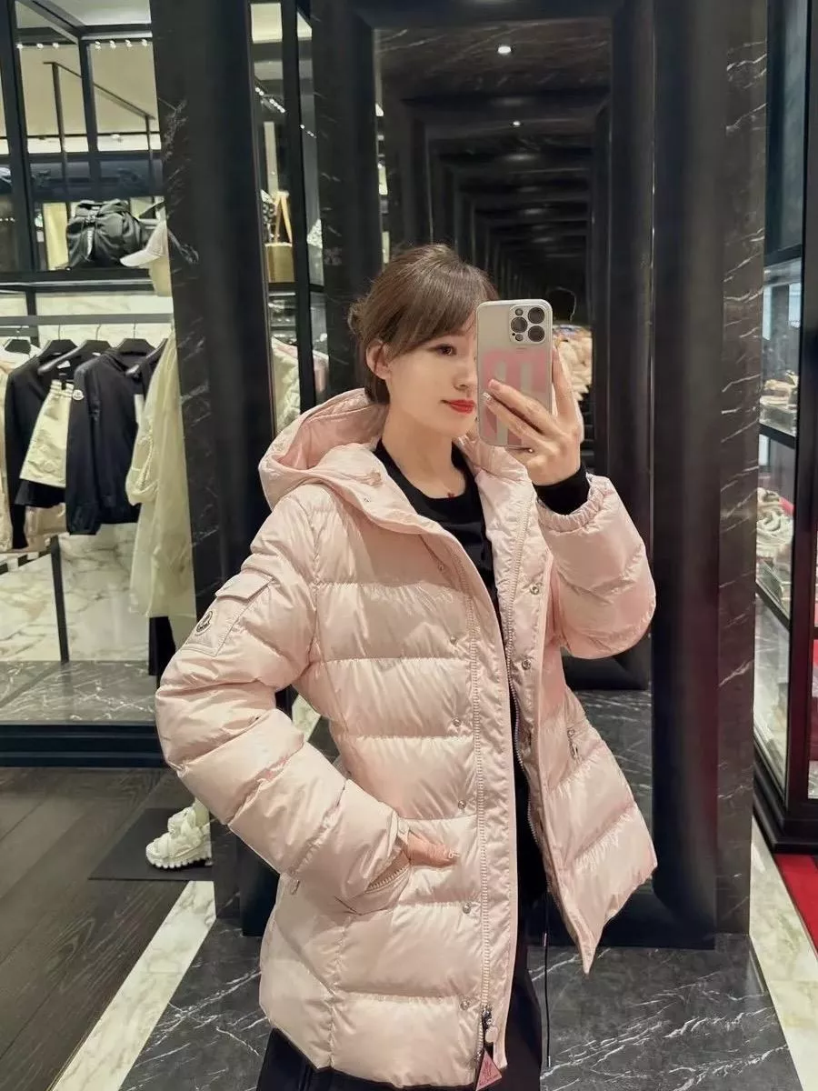 MONCLER Barante羽絨服 粉色 【0/1/2/3碼】收腰小A版光澤羽絨外套・三色可選・冬日輕盈保暖款