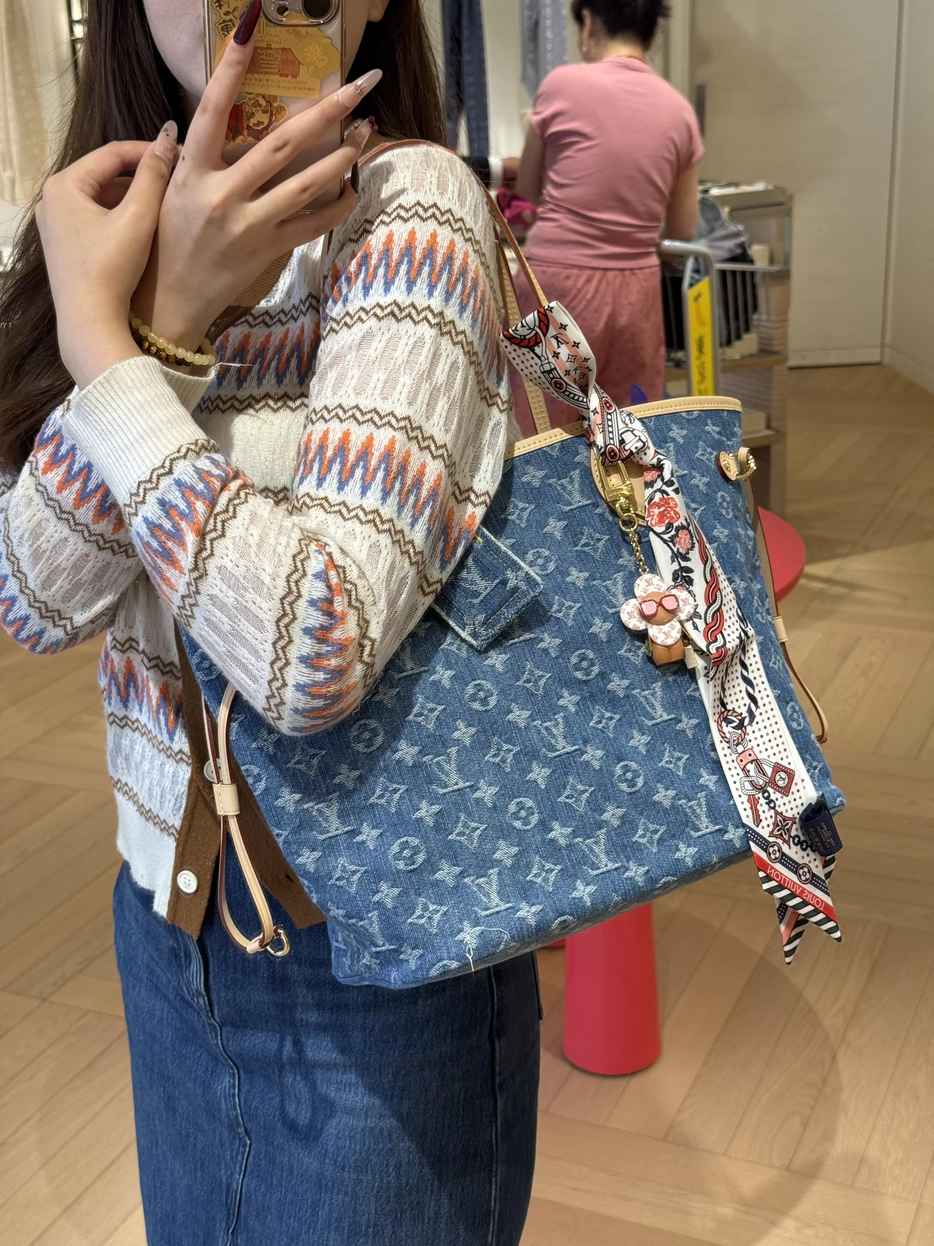 NEVERFULL 中號手袋｜M13192（丹寧藍)