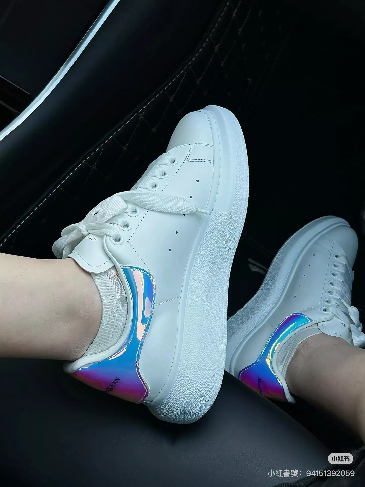 Alexander McQueen 鐳射款 情侶款 麥昆運動鞋休閒鞋 厚底鞋