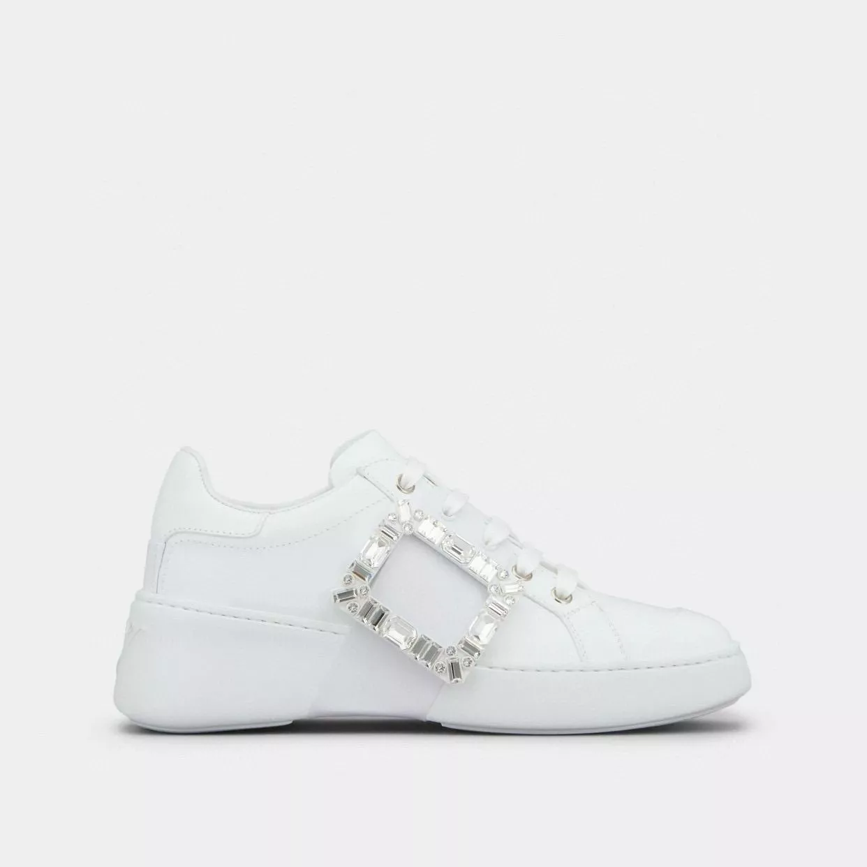 【RV 白色方扣鑽飾小白鞋】Viv' Skate 運動休閒鞋／女款35–39