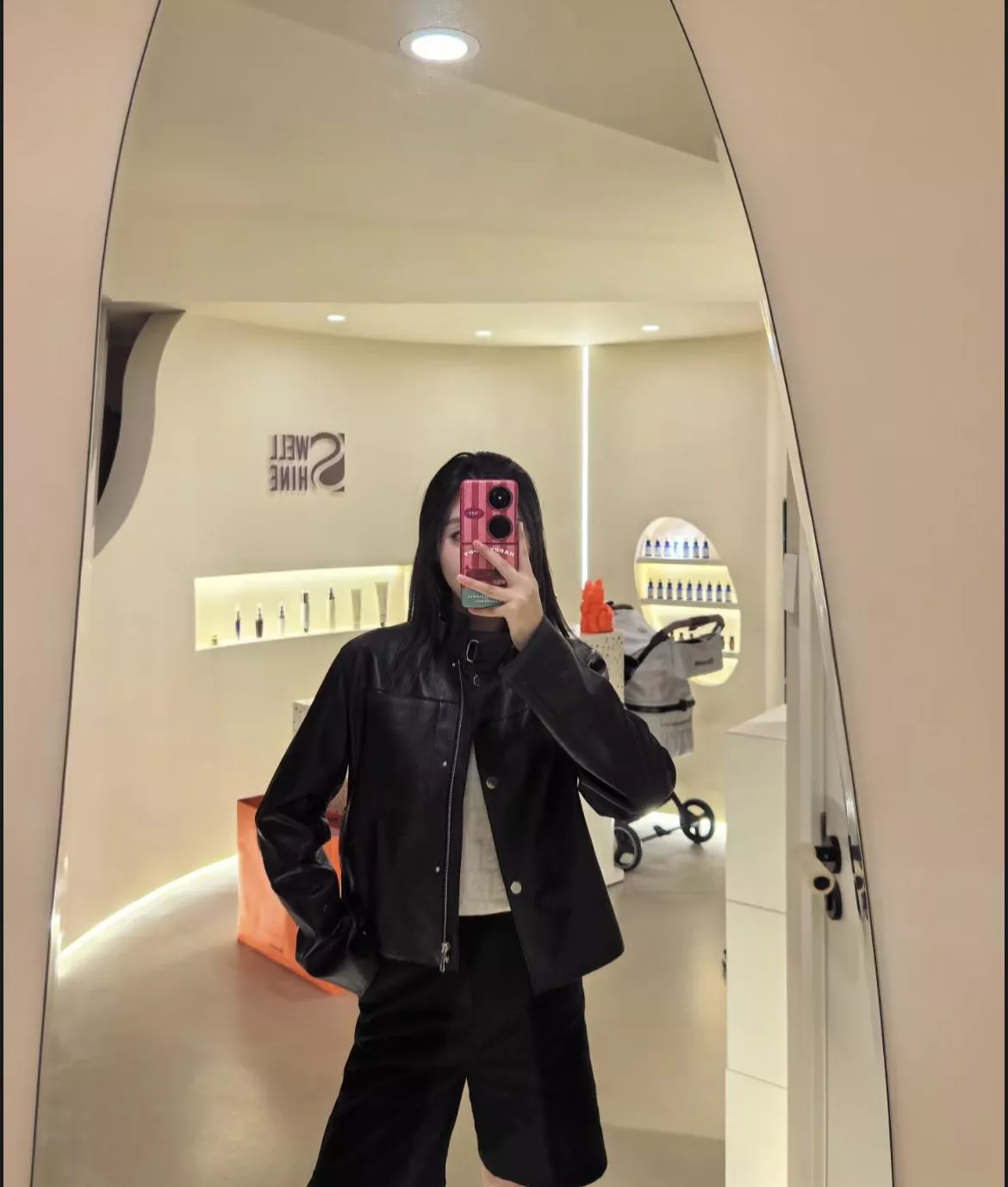 HERMES 羊皮立領獵裝皮夾克（36/38/40/42）