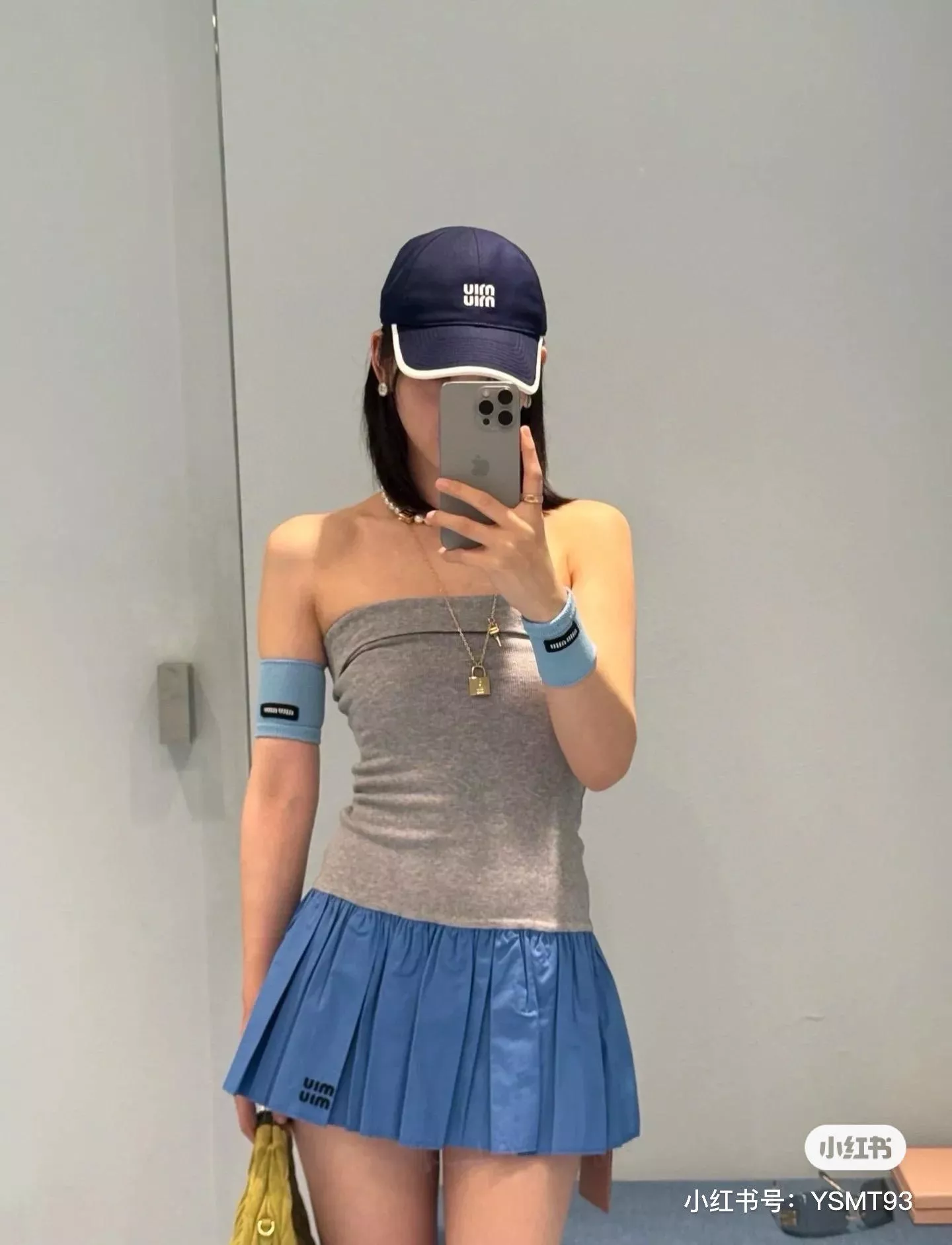 【MIU 撞色字母刺繡棒球帽】藏藍×白 春夏百搭款