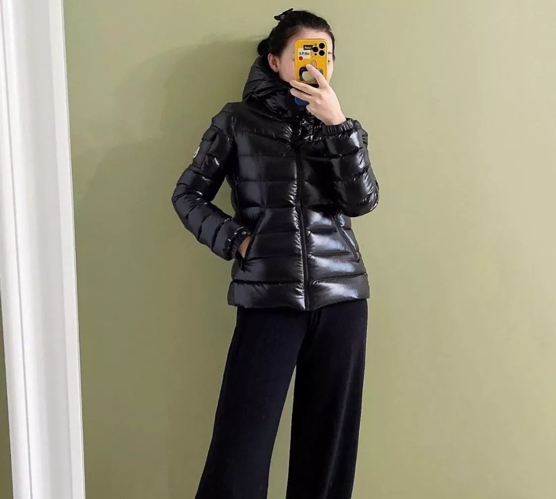 Moncler 短版經典羽絨外套｜王菲同款Bady設計｜黑色1/2/3/4碼