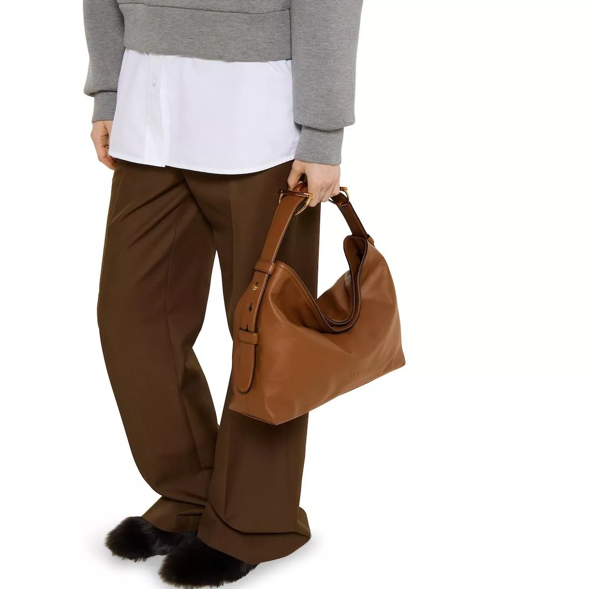 Gucci｜Beatrix 系列中號托特包（型號：850926／棕色牛皮）